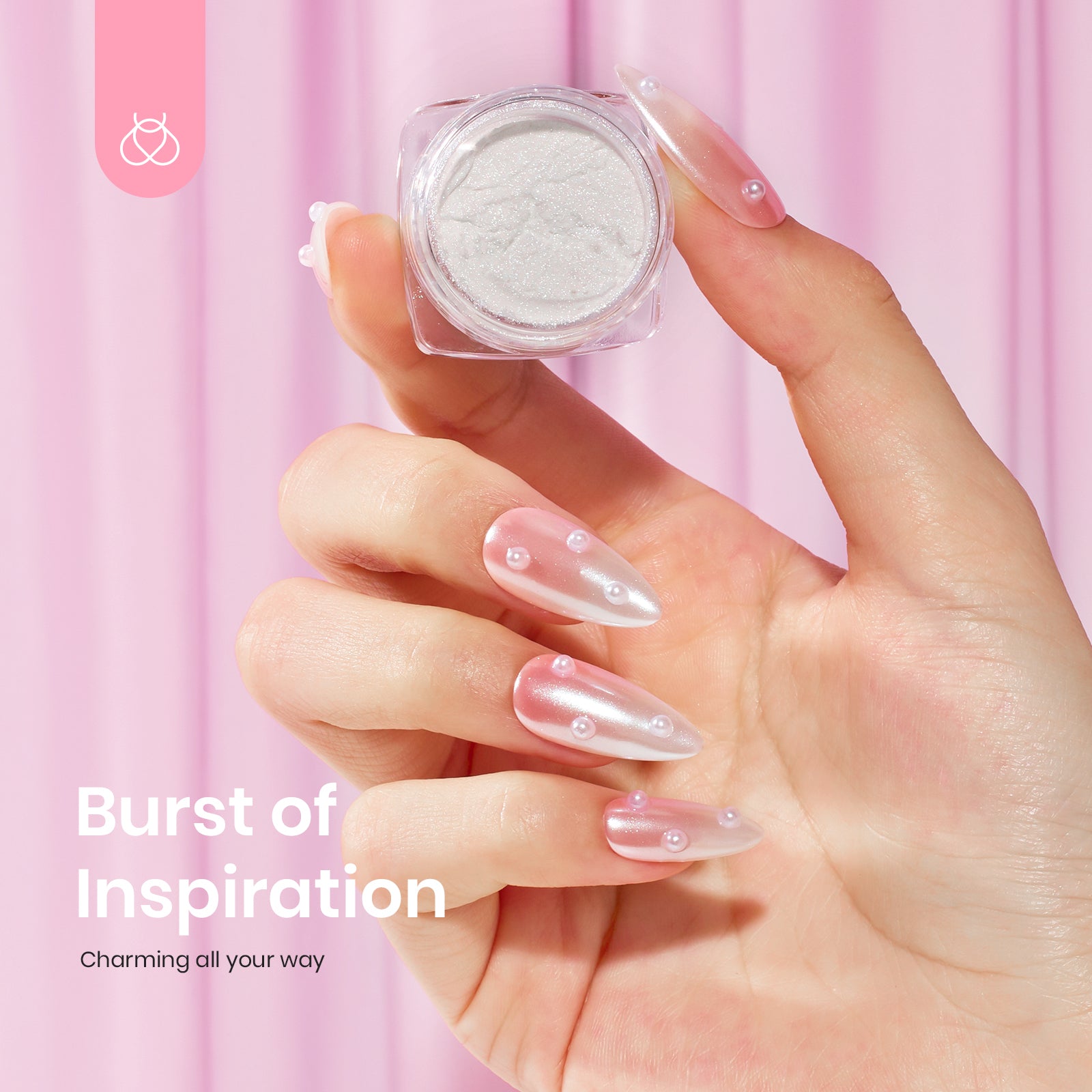 Beetles Stay Shining Glazed Donut Chrome Nail Powder