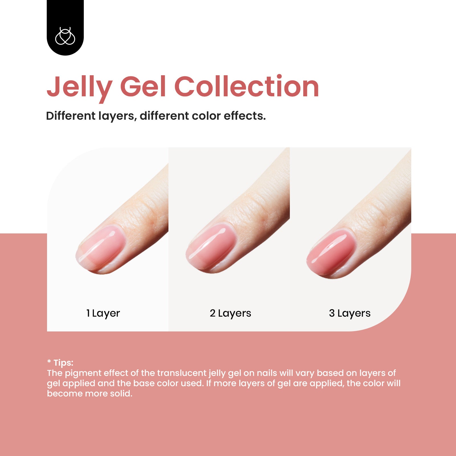 Beetles Gel Polish Veil of Heaven 6 Colors Set Pink Brown Jelly Clear