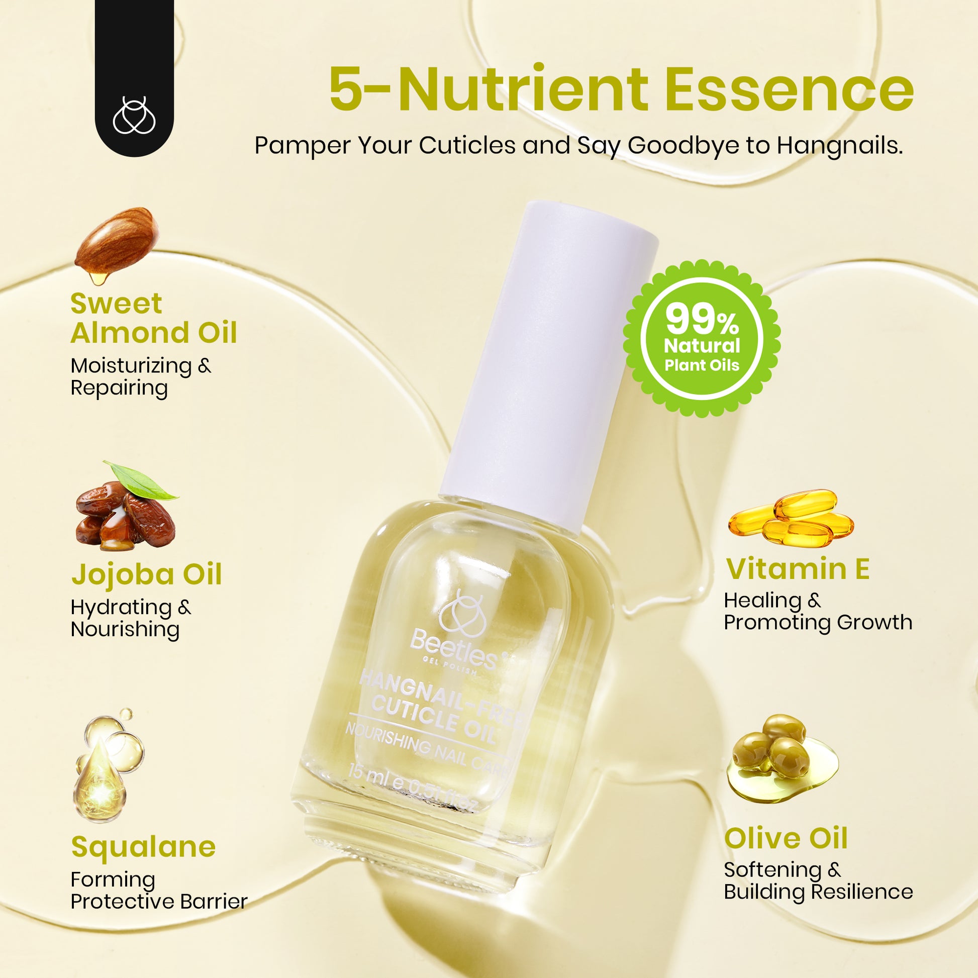 Cuticle Oil Care for Damaged Cuticles l 1 PCS 15ml