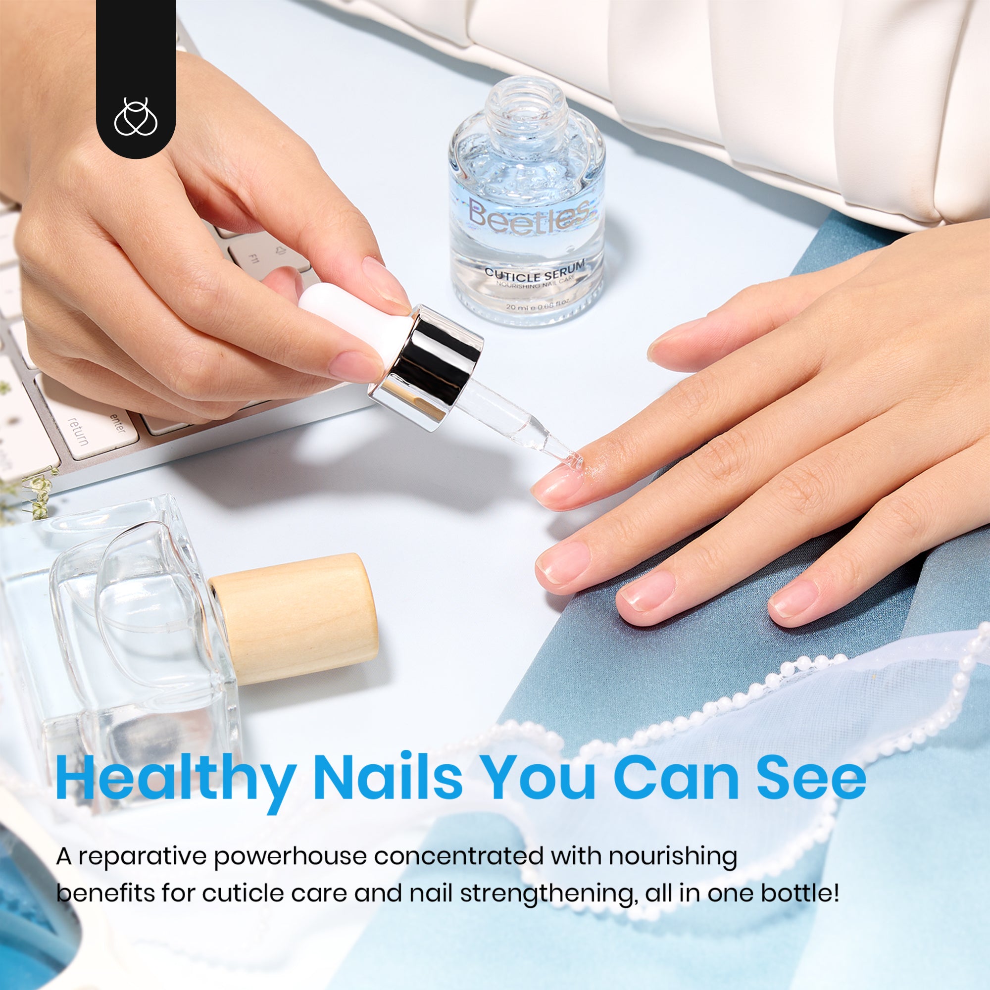 Beetles Stay Shining Cuticle Serum Blue Tansy Scent 20ml