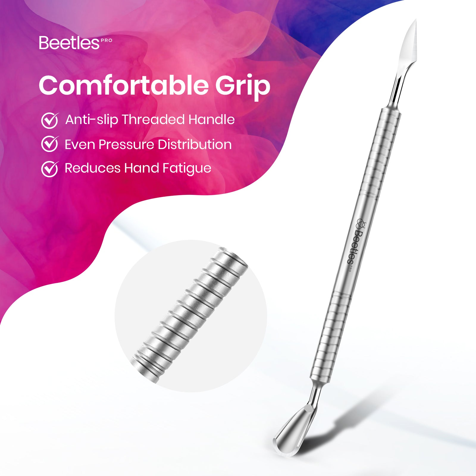 Beetles Pro Cuticle Trimmer Horseshoe(11mm) & Angled Blade(13mm)