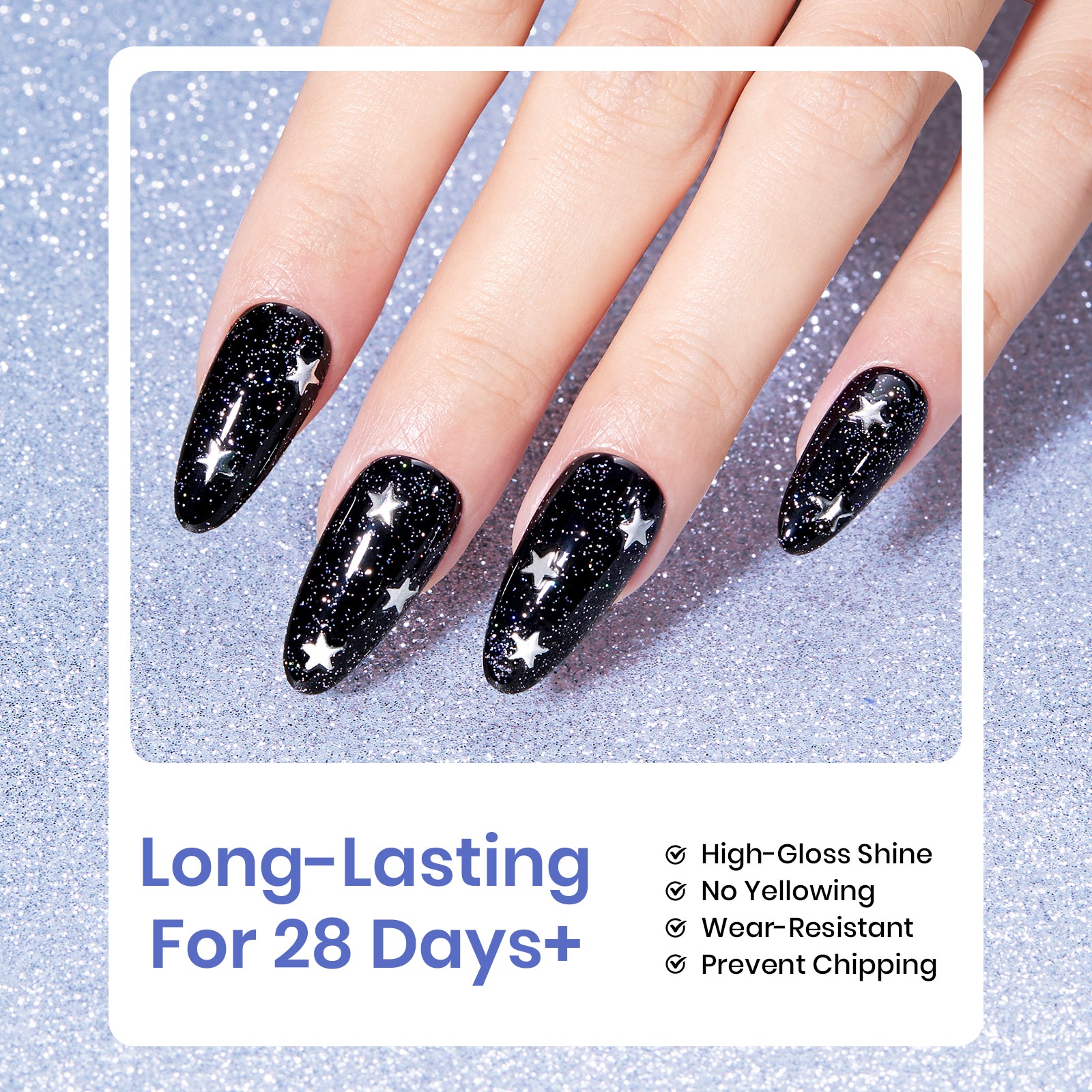 Beetles Stay Shining Diamond Veil Glitter Top Coat HEMA Free & TPO Free 15ml