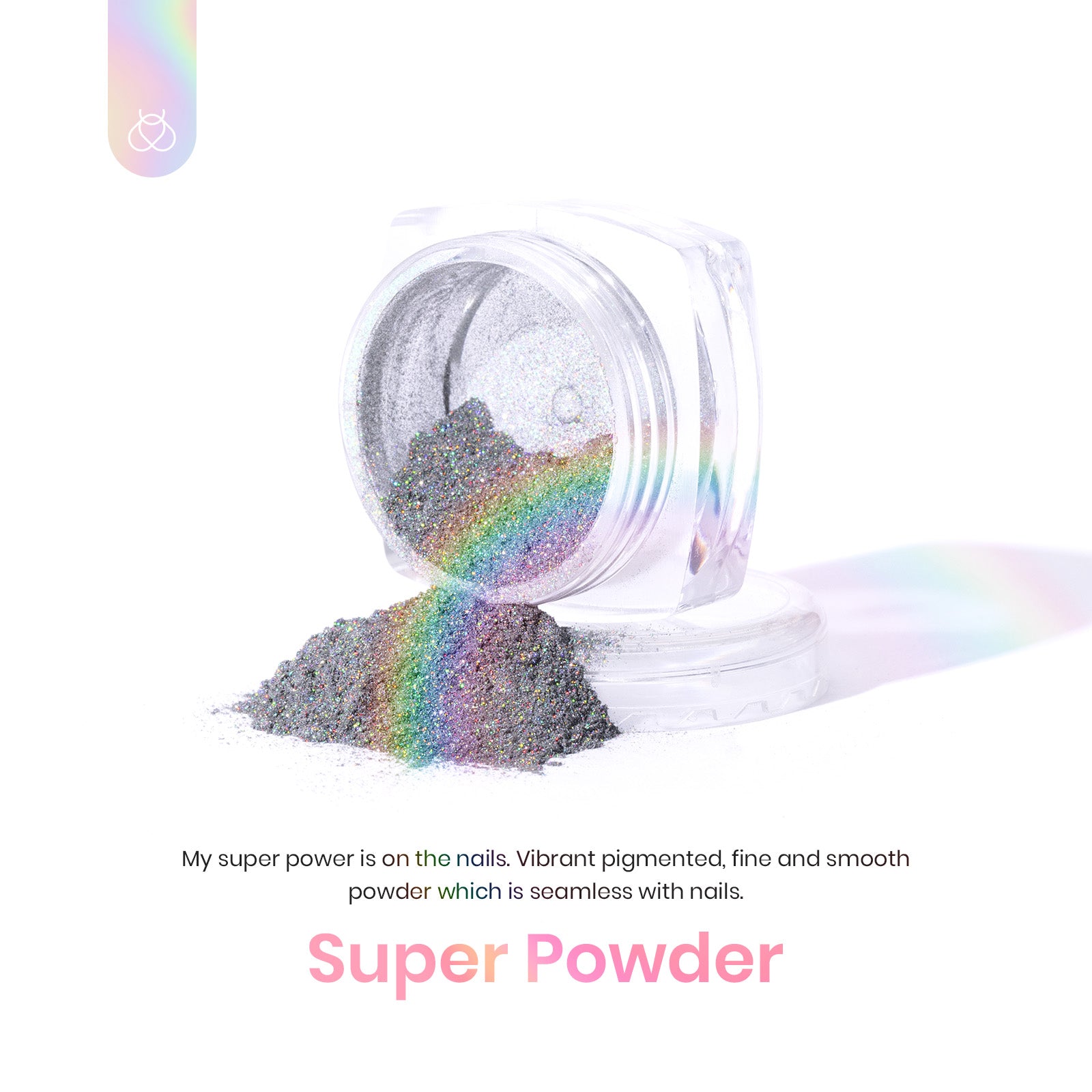 Beetles Stay Shining Holographic Effect Chrome Nail Powder Set