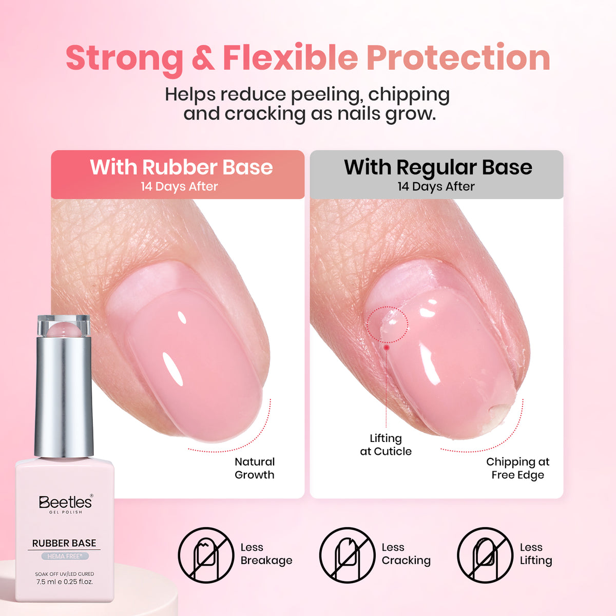 Beetles 6 Colors Rubber Base Gel Nail Polish Nude Moment Gel Polish Set Hema Free & TPO Free