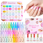 Beetles Stay Shining Dessert Feast HEMA Free TPO Free Spring Gel Polish Box 30 Colors 10ml