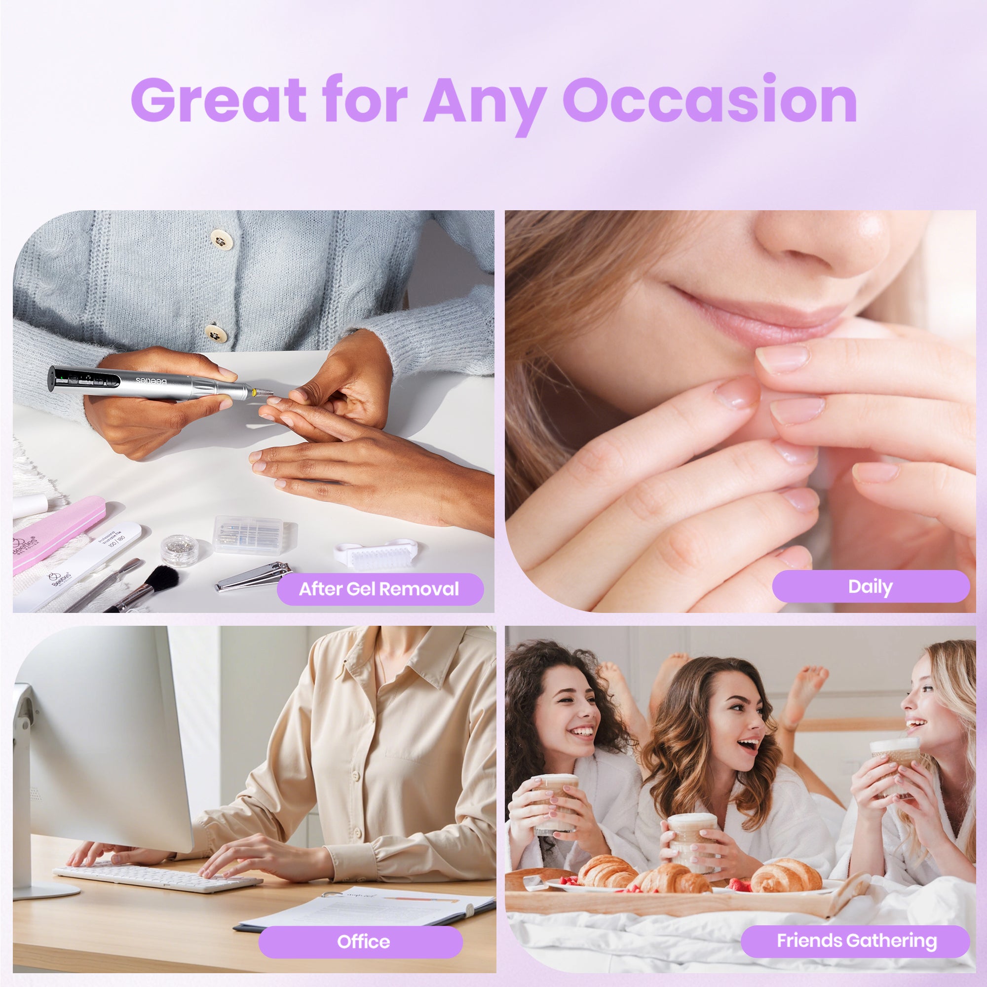 Beetles Stay Shining Grape Nail Strengthener 15ml