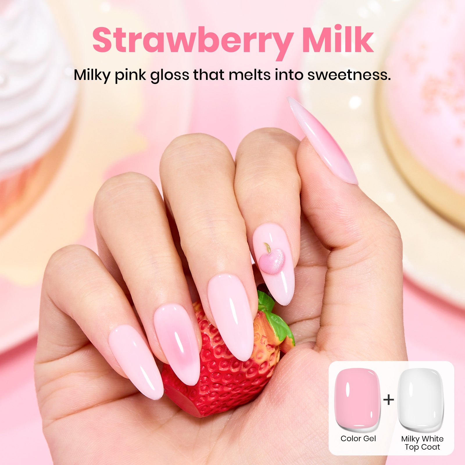 Beetles Stay Shining Milky White Top Coat HEMA Free & TPO Free 15ml