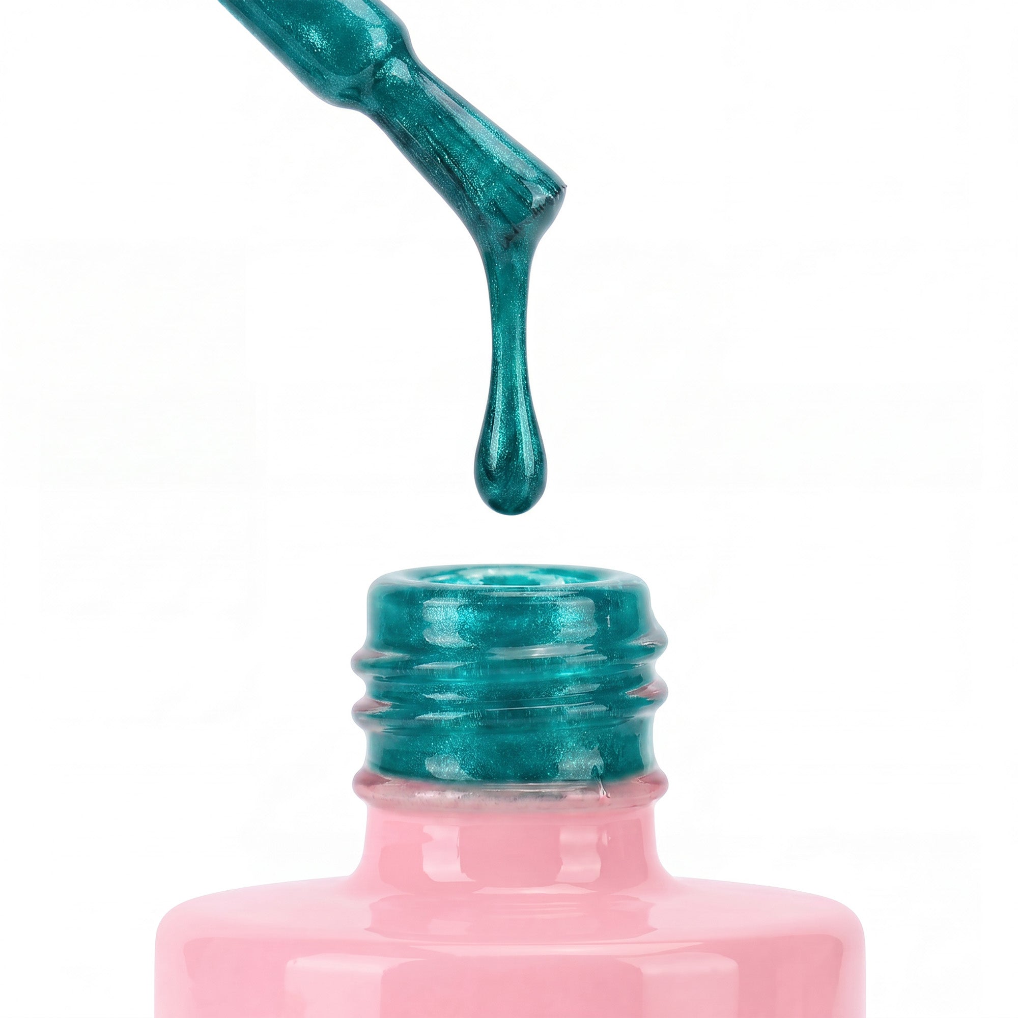 Beetles Gel Polish Stay Shining - Gel Nail Polish Bright Teal Blue Jelly Gel for Colorful Nail Style | Hema Free & TPO Free