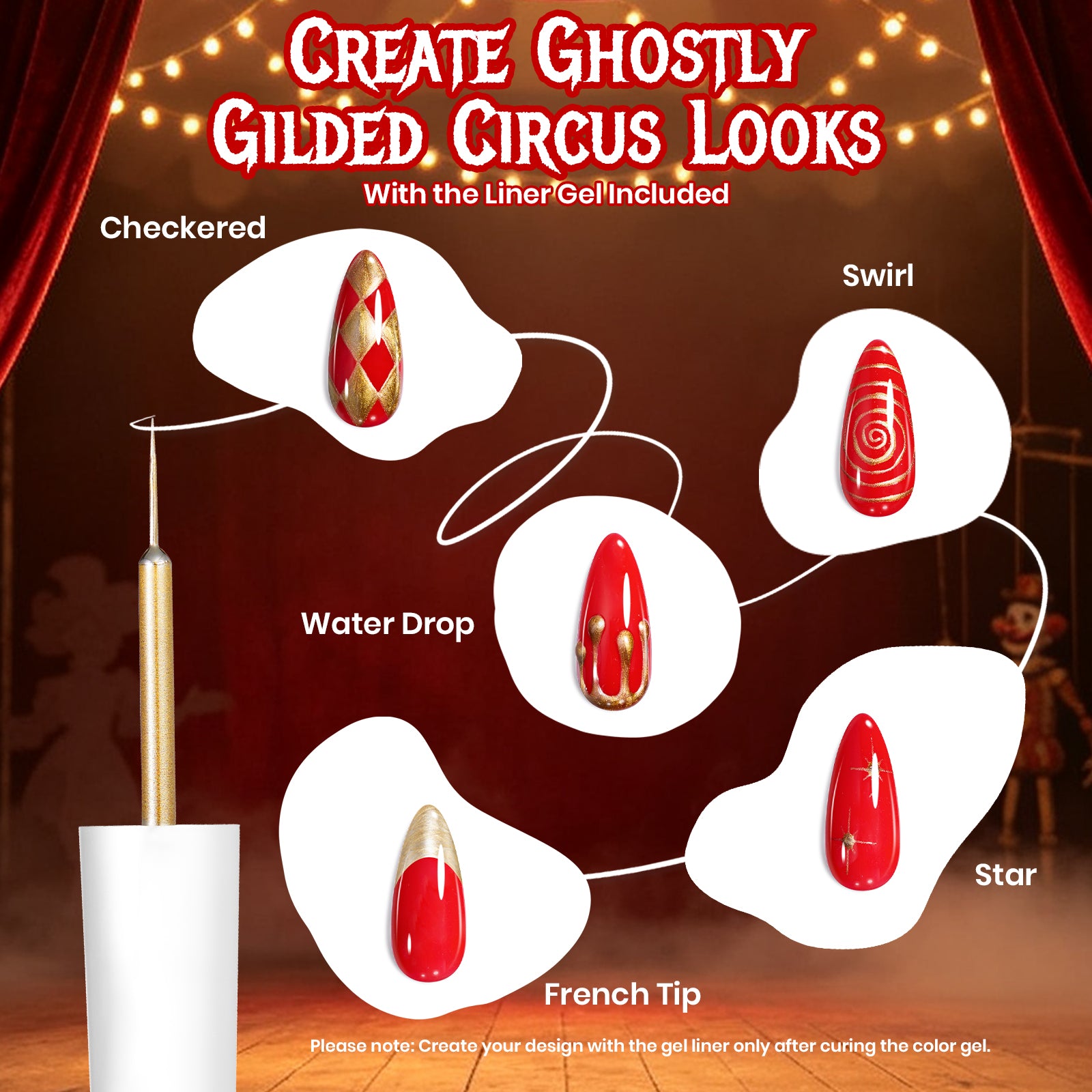 Ghostly Circus - Beetles Halloween  8 Colors Gel Nail Polish Set 2026 Limited Edition Gift Box