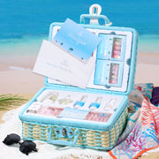 (Ideal Gift) Beetles Summer Pretty Box - Press On Nails with 26 Pcs Perfect Gift