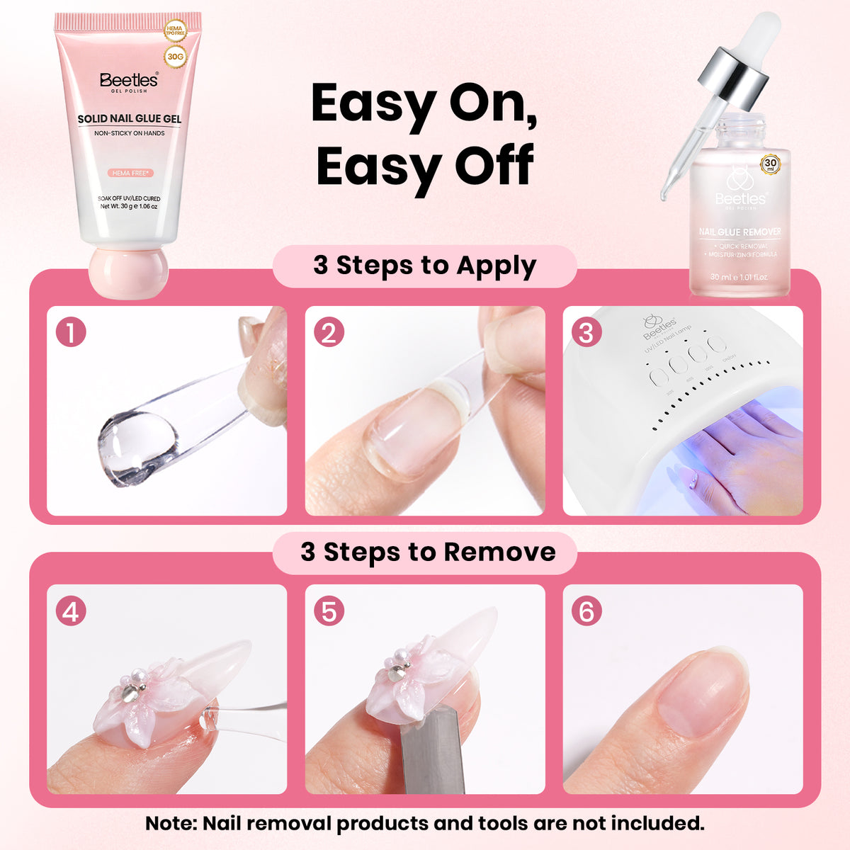 Beetles Nail Glue-Solid Nail Glue Gel
