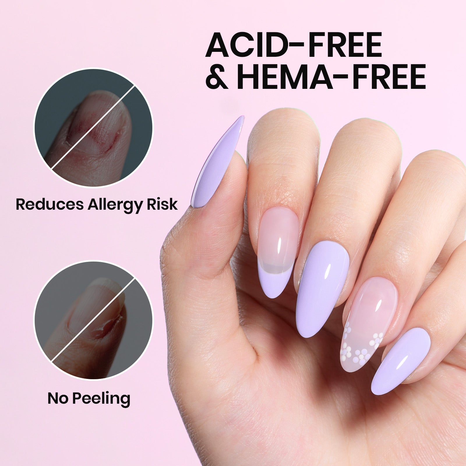 Beetles Stay Shining Protein Nail Prep Dehydrator and Primer HEMA Free & TPO Free 2Pcs Set 15ml