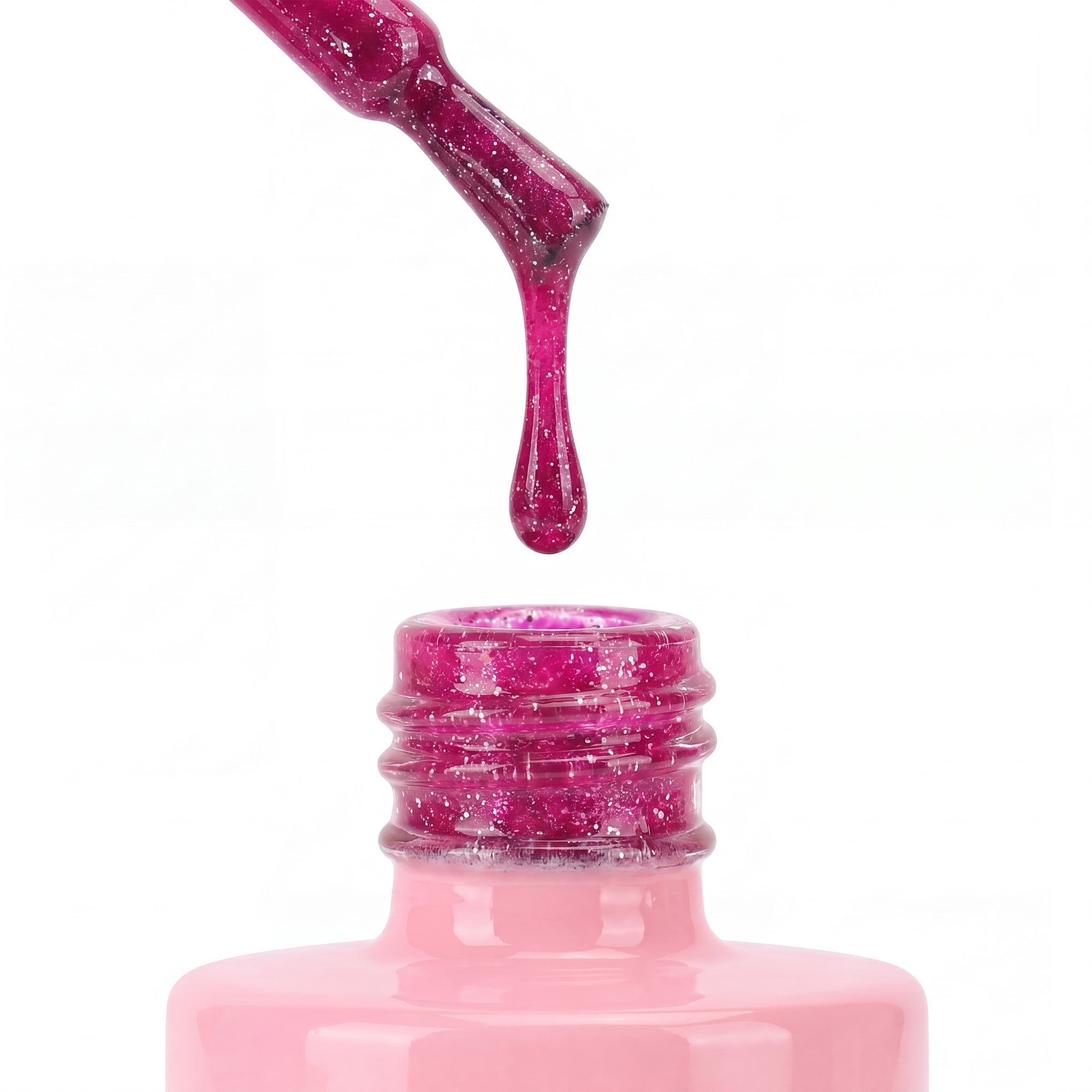 Beetles Gel Polish Stay Shining - Gel Nail Polish Hot Magenta Cat Eye for Party Nail Style | Hema Free & TPO Free