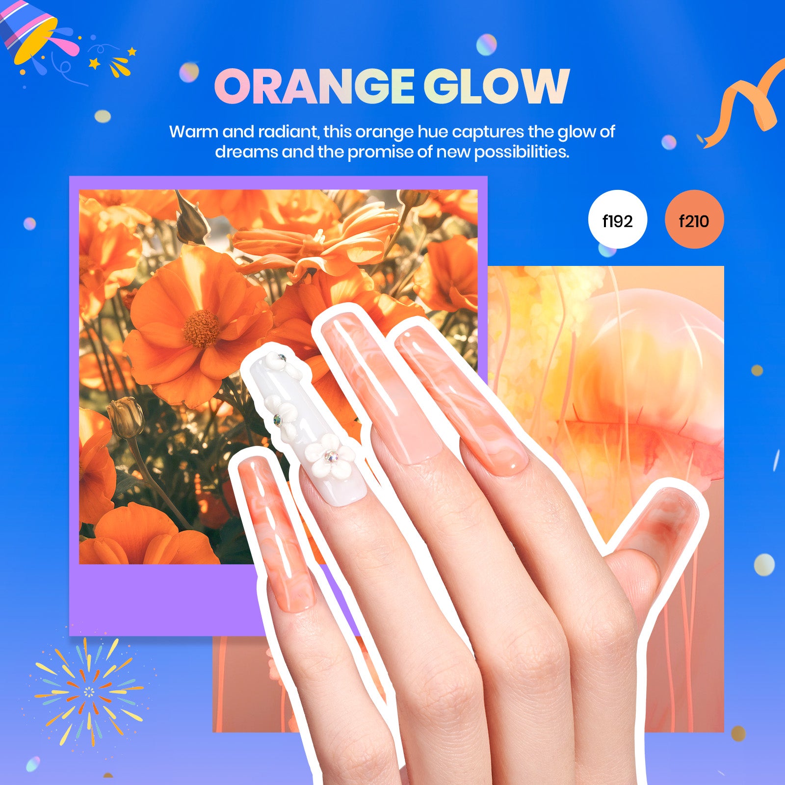 Beetles Stay Shining Colorful Dreamscape HEMA-FREE TPO FREE Gel Nail Kit with UV Light, DIY Salon-Quality at Home