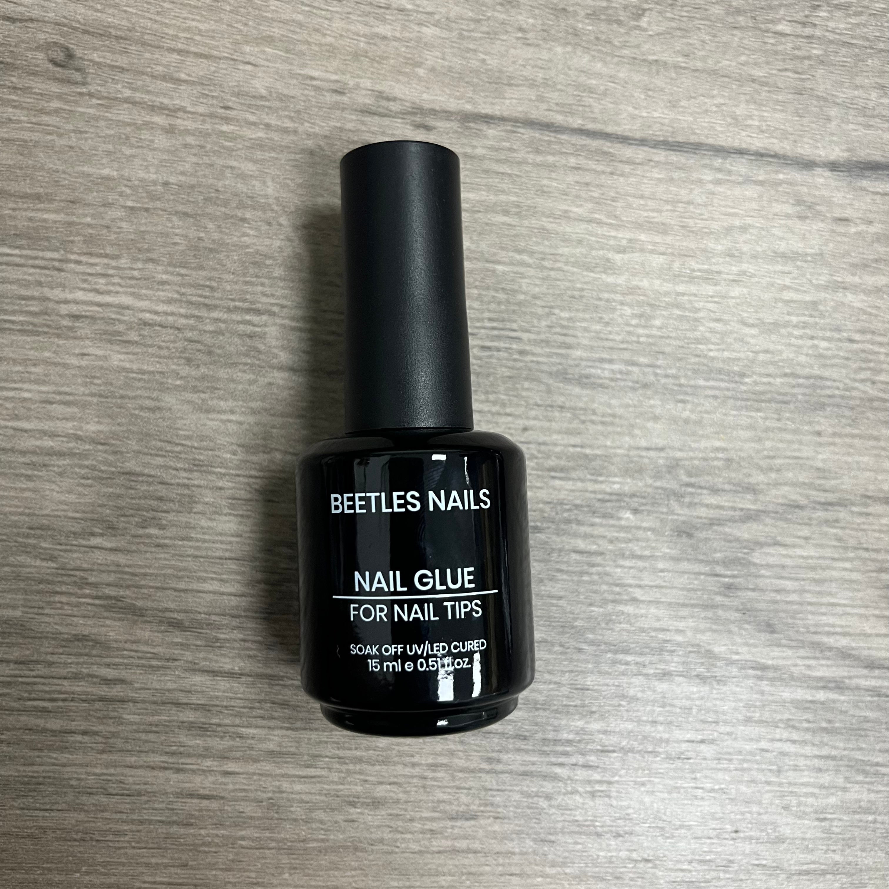 Beetles Nail 9 in 1 Nail Glue Gel for Nail Tips and Clear Acrylic Nails Long Lasting, Curing Needed UV Extension Glue for False Nail Tips and Press on Nails