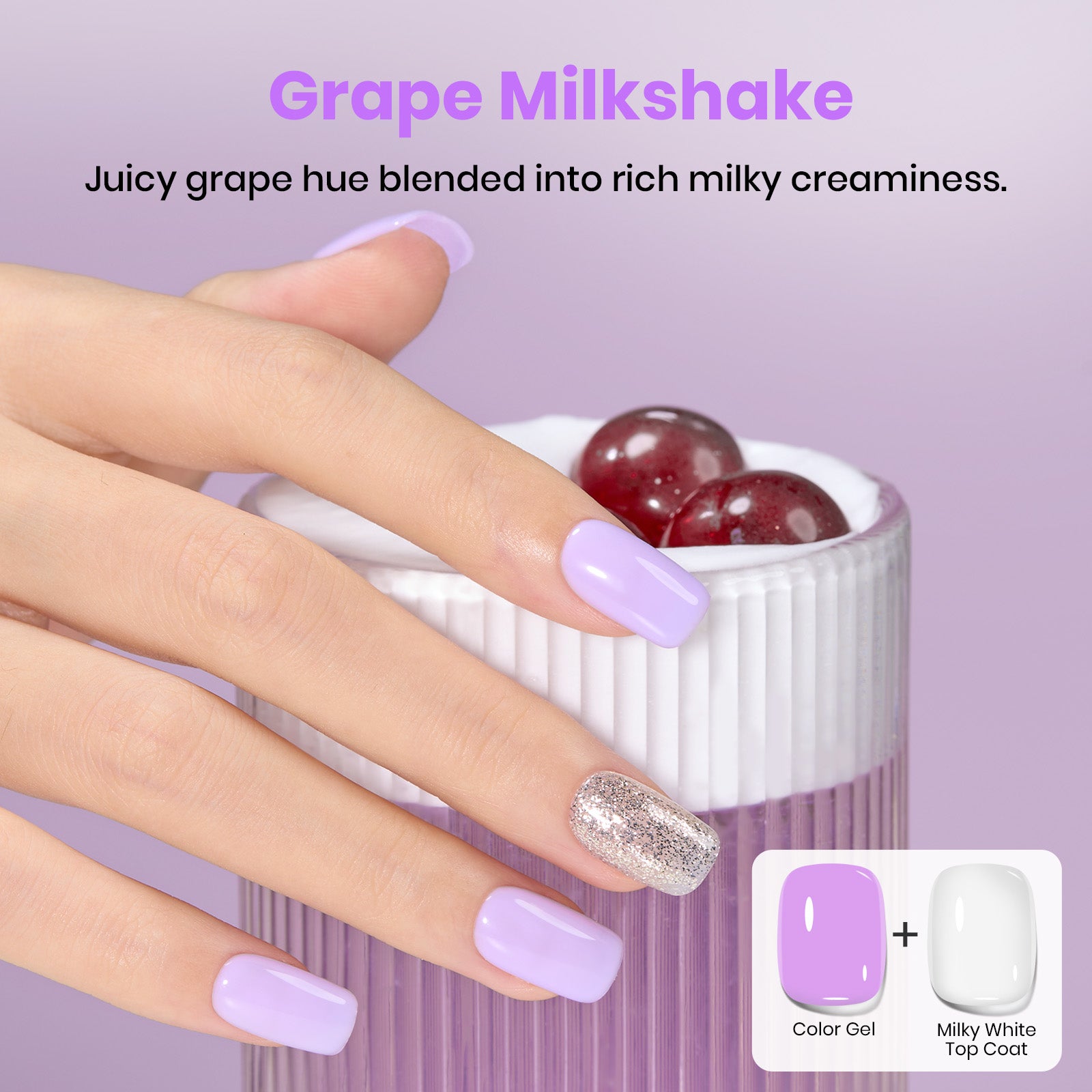 Beetles Stay Shining Milky White Top Coat HEMA Free & TPO Free 15ml
