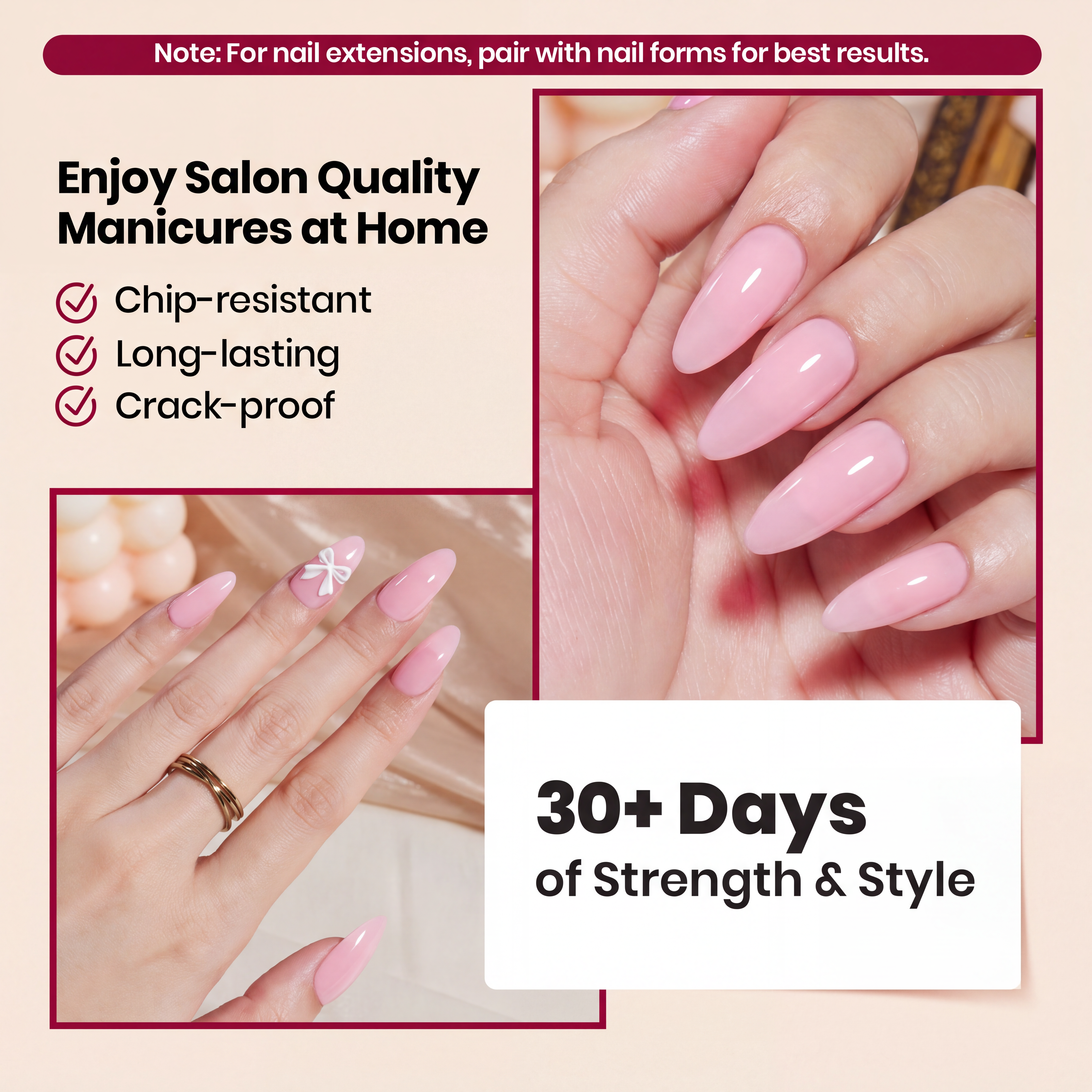 Beetles Pro HEMA Free TPO Free Rosy Veil Builder Gel