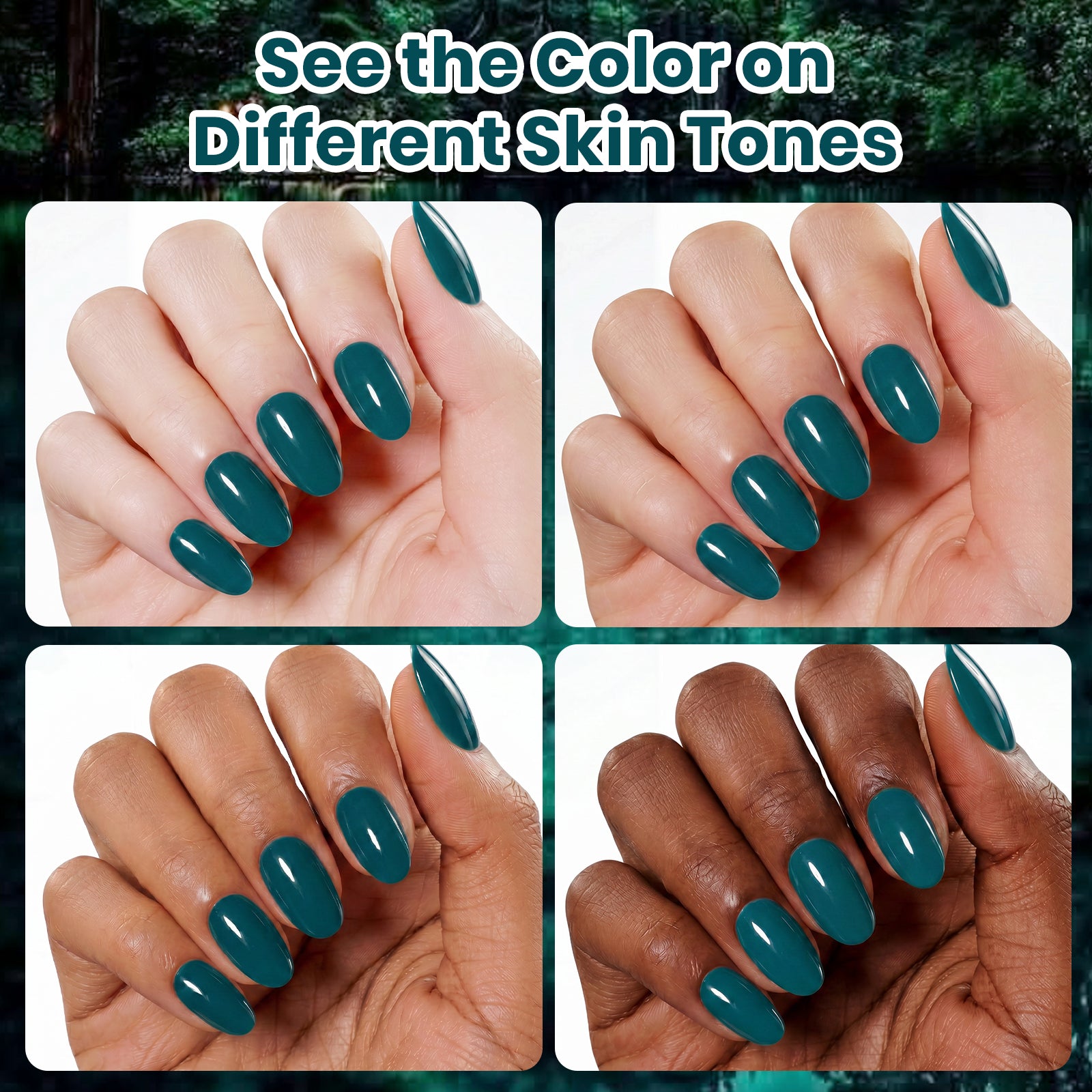 Beetles Fall Nails Season - Dark Teal Color Gel Polish Autumn Halloween Nails 9ML