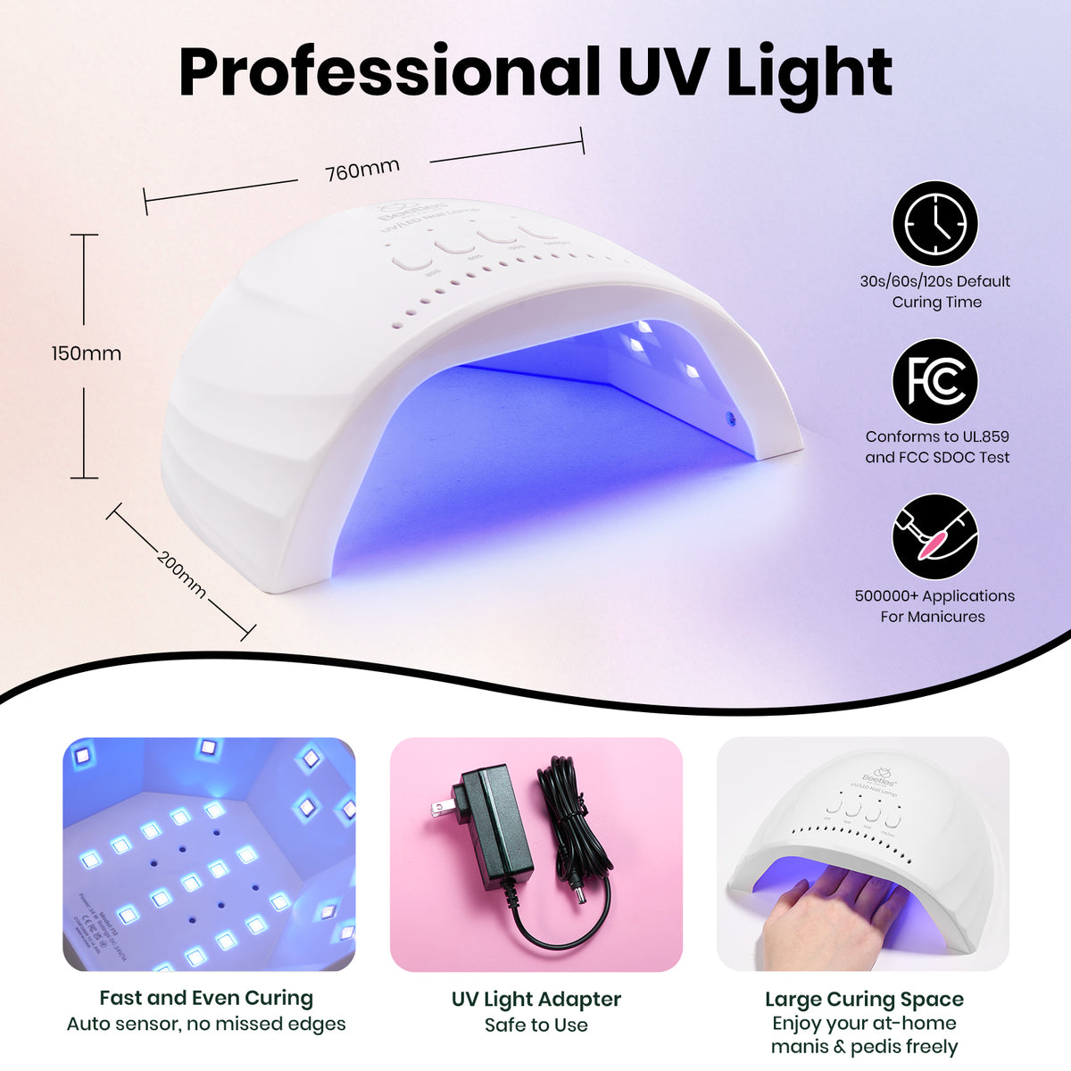 Beetles Gel Nail Polish Kit with U V Light Nail Drill  HEMA-FREE Gel Polish Starter Kit with Nail Tips Base Top Coats Stickers Manicure Tools at Home Gifts for Women Girl