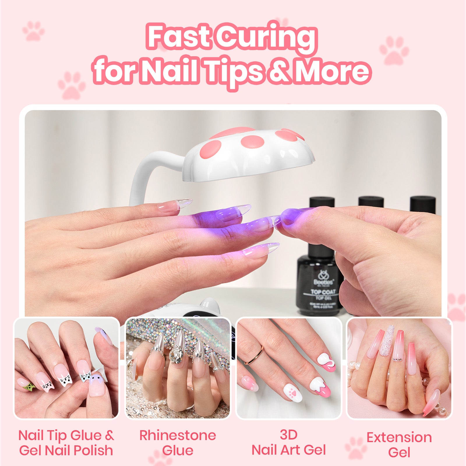 Beetles Stay Shining Meowgic MilkKitty Nail Lamp
