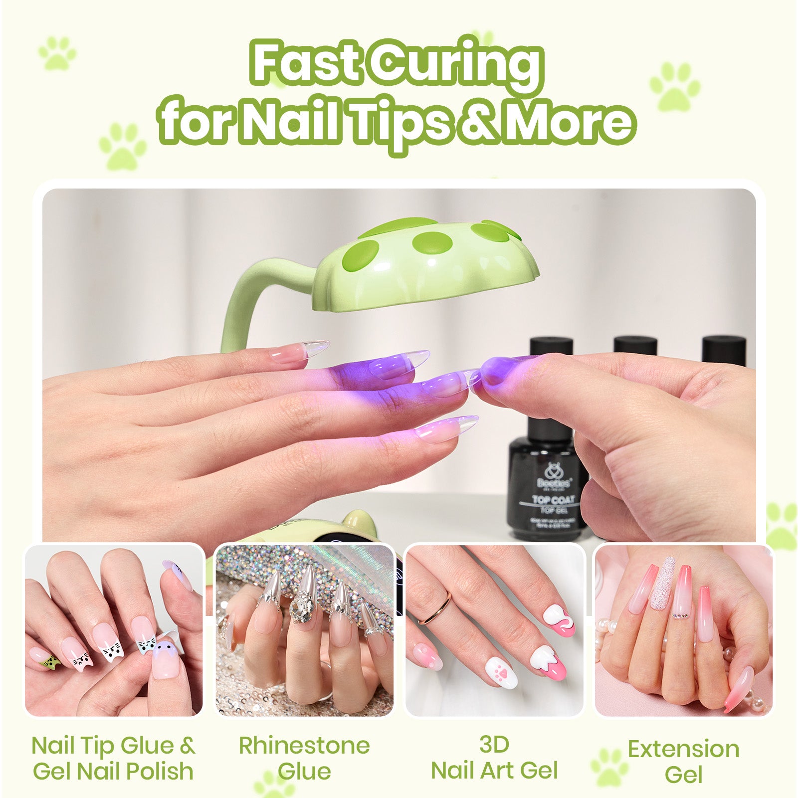 Beetles Stay Shining Meowgic LemonMeow Nail Lamp
