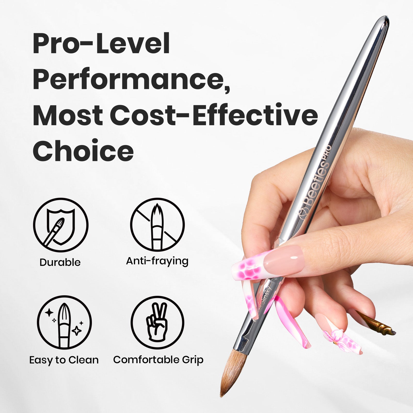 Beetles Pro Acrylic Nail Brush 23mm