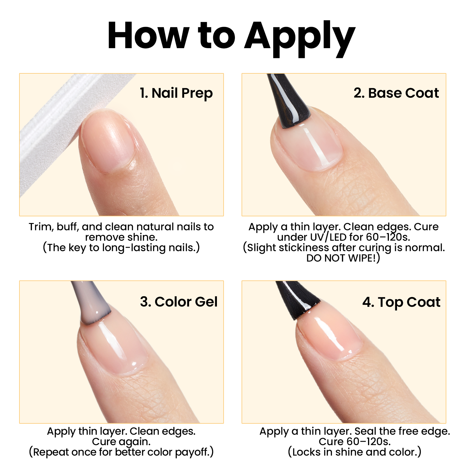Beetles Stay Shining Collection Salon-Quality Crystal Shield Top Coat and Base Coat Set - 2pc