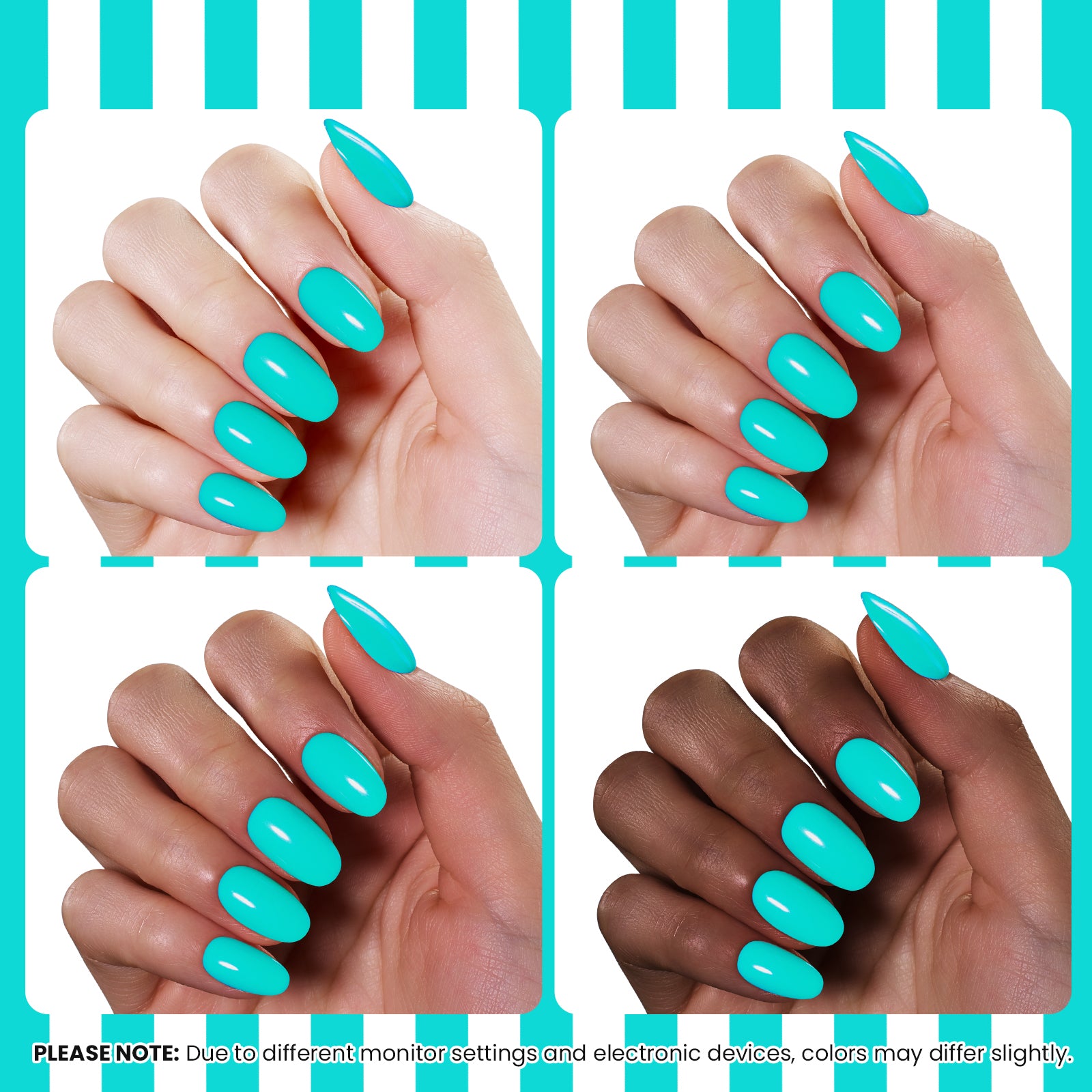 Beetles Summer Voyage - Ocean Shade Summer Nails Neon Blue 9ml