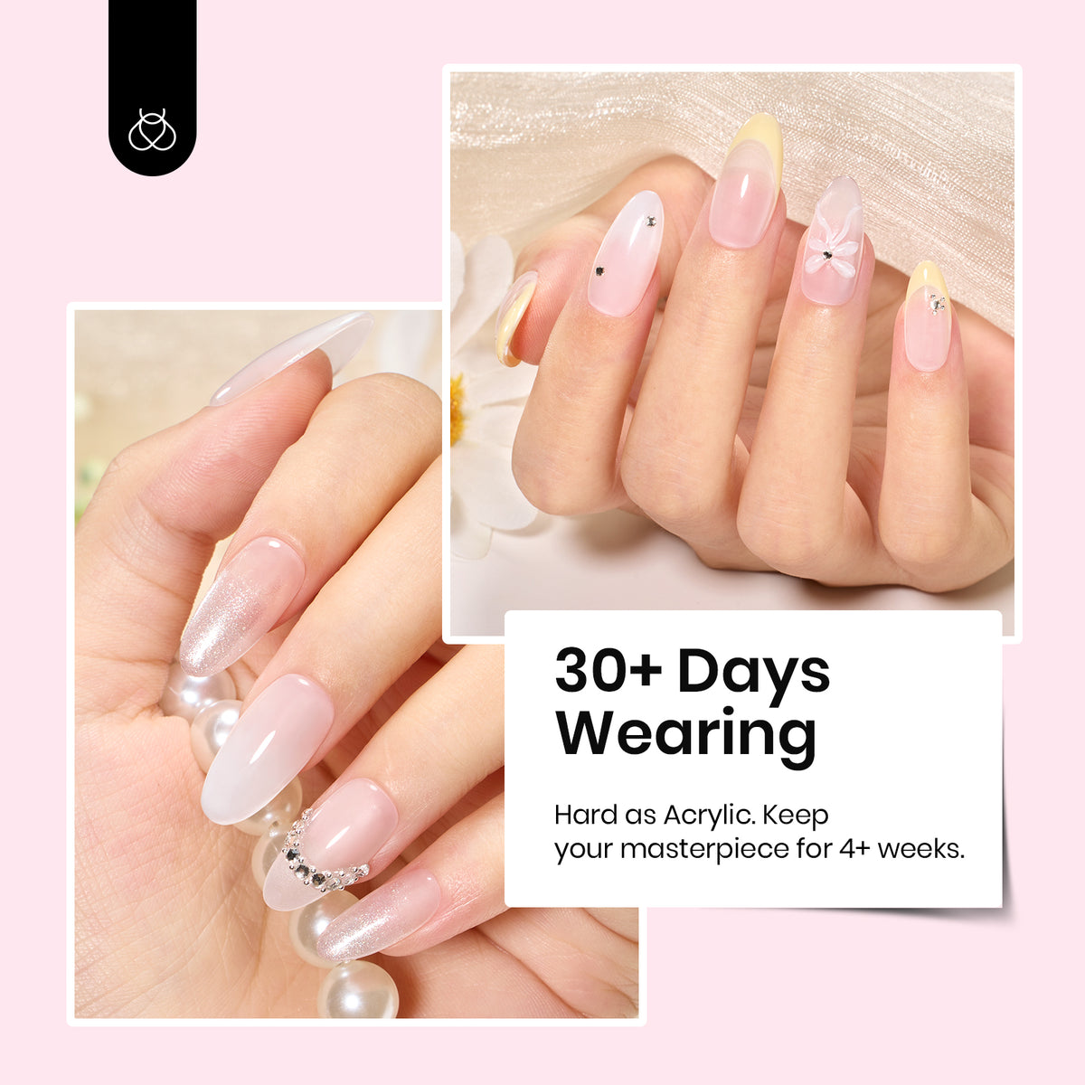 Beetles Builder Gel Nude Pink Sculpted Gel High Hardness