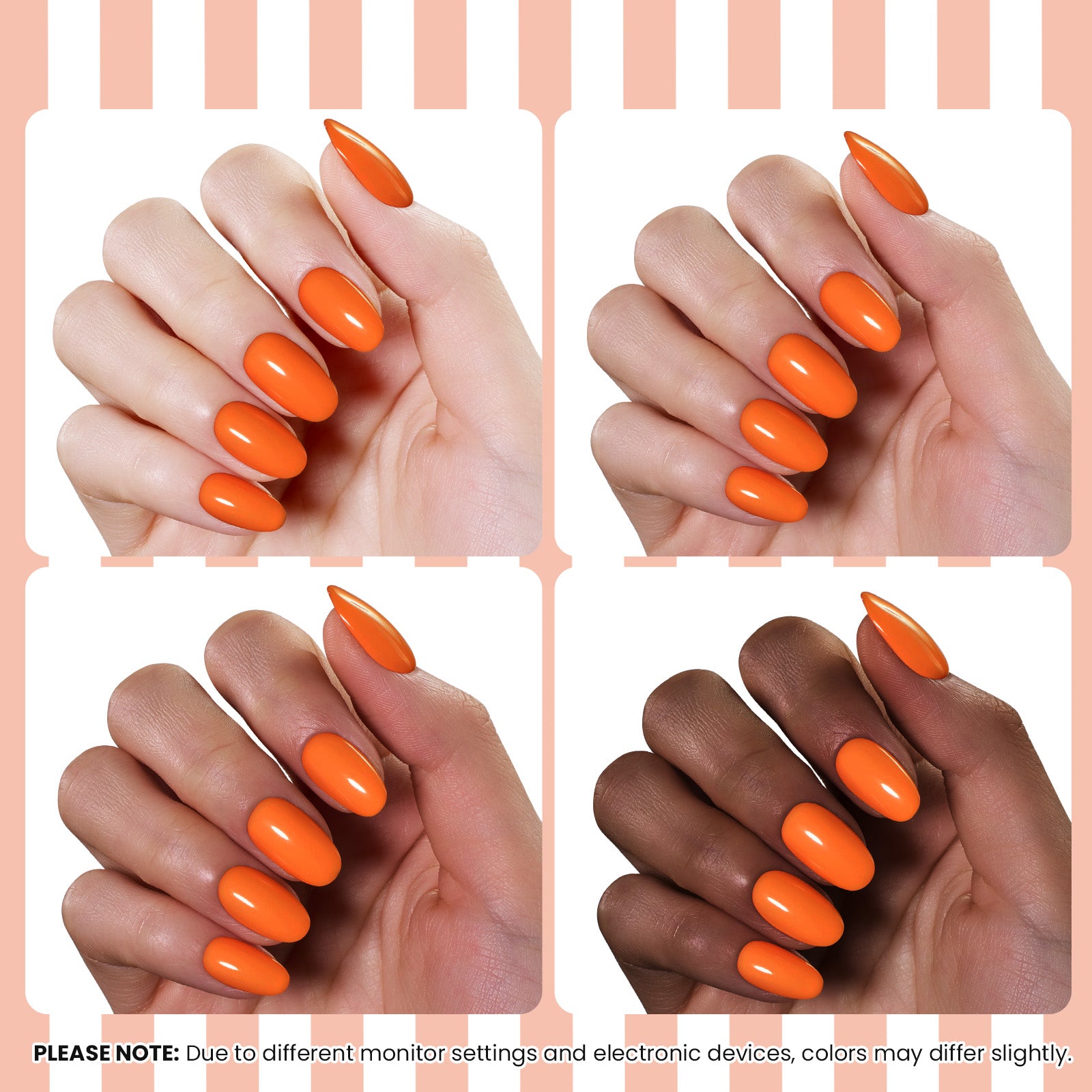 beetles Orange Gel Polish - Citrus Pop Summer Voyage, 9ml Carly