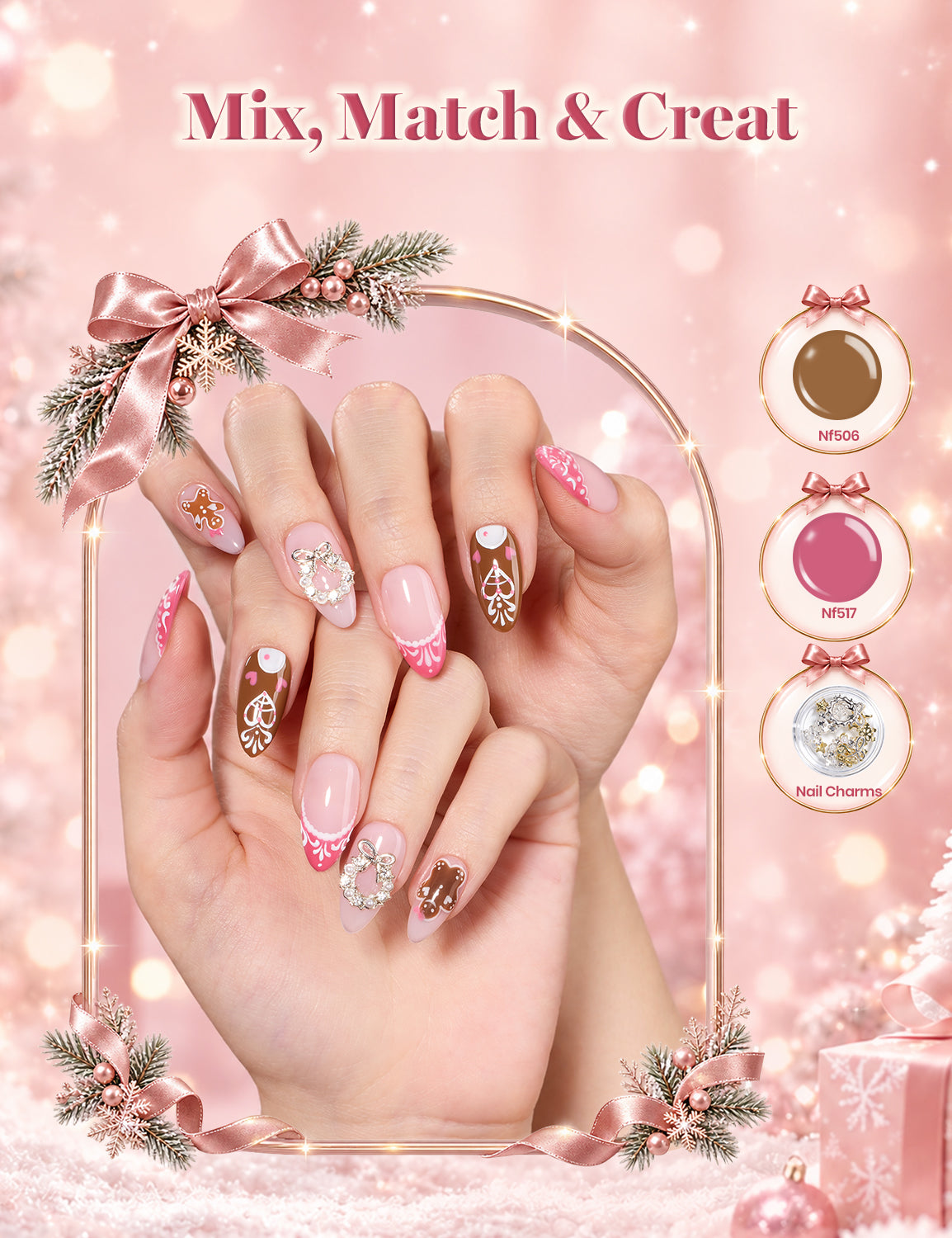 Beetles 2026 Advent Calendar Winter Wonderland 24 Colors Christmas Gift Box HEMA Free TPO Free Gel Polish Kit