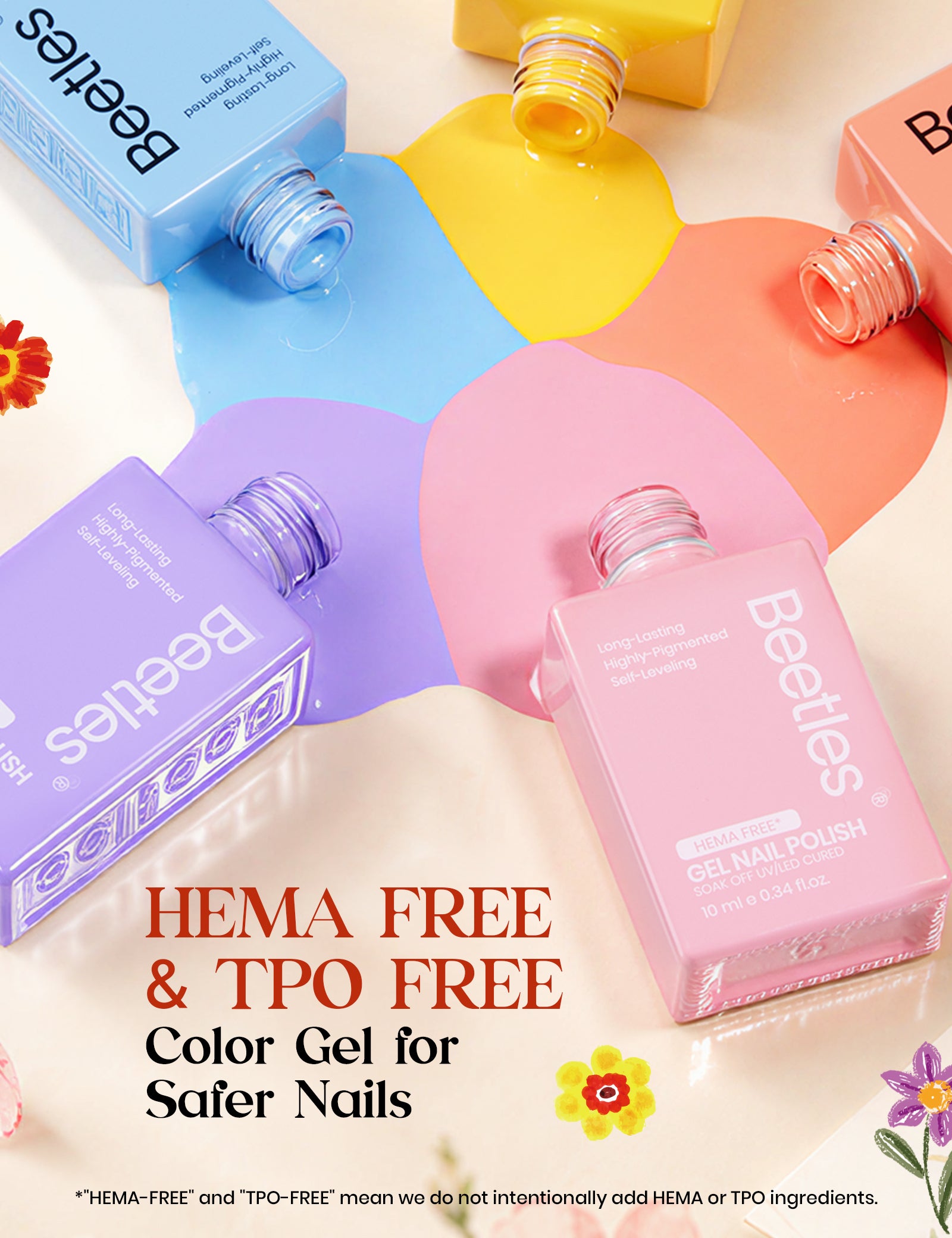 Year-Round Blossom | 30 Trending Colorful Colors HEMA Free & TPO Free Runway Palette 10ml Gel Polish Set