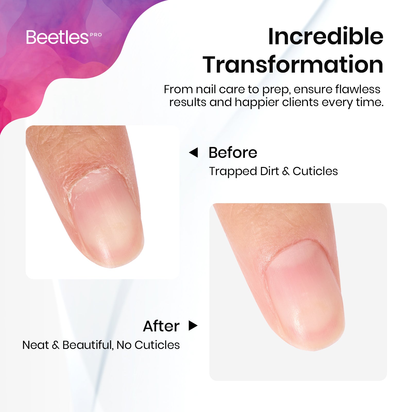 Beetles Pro Cuticle Trimmer Horseshoe(11mm) & Angled Blade(13mm)