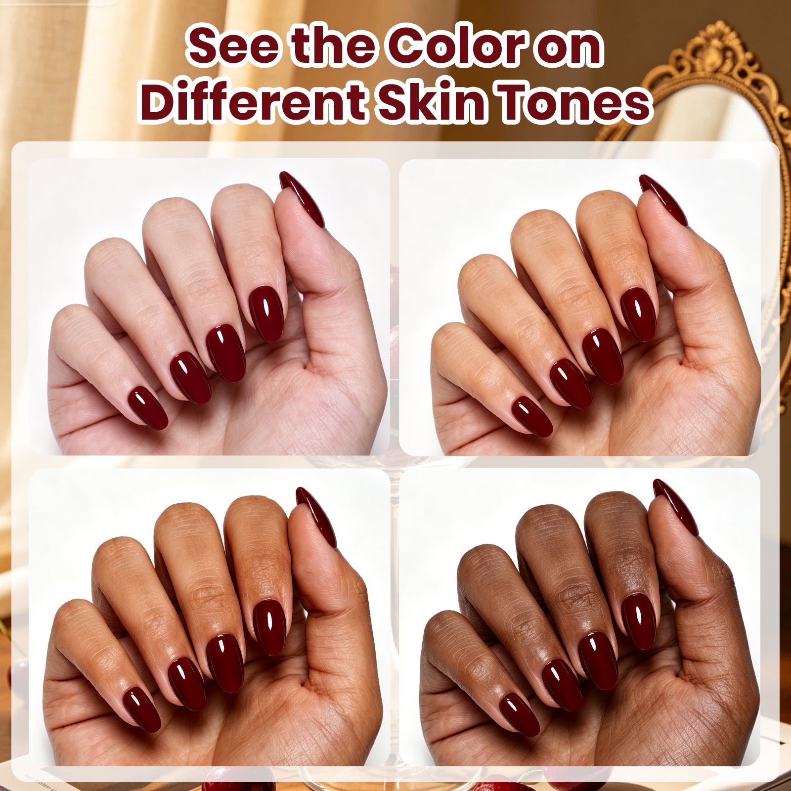 Beetles Fall Nails Season - Ruby Cherry Gel Nail Polish Autumn Halloween Nails 9ML