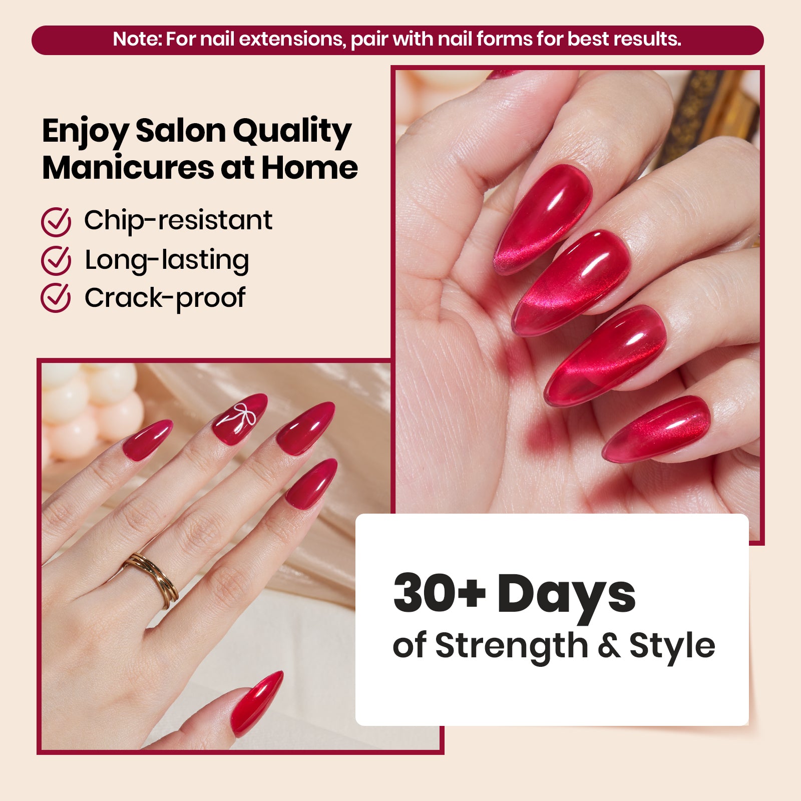 Beetles HEMA Free TPO Free Crimson Whisper Builder Gel