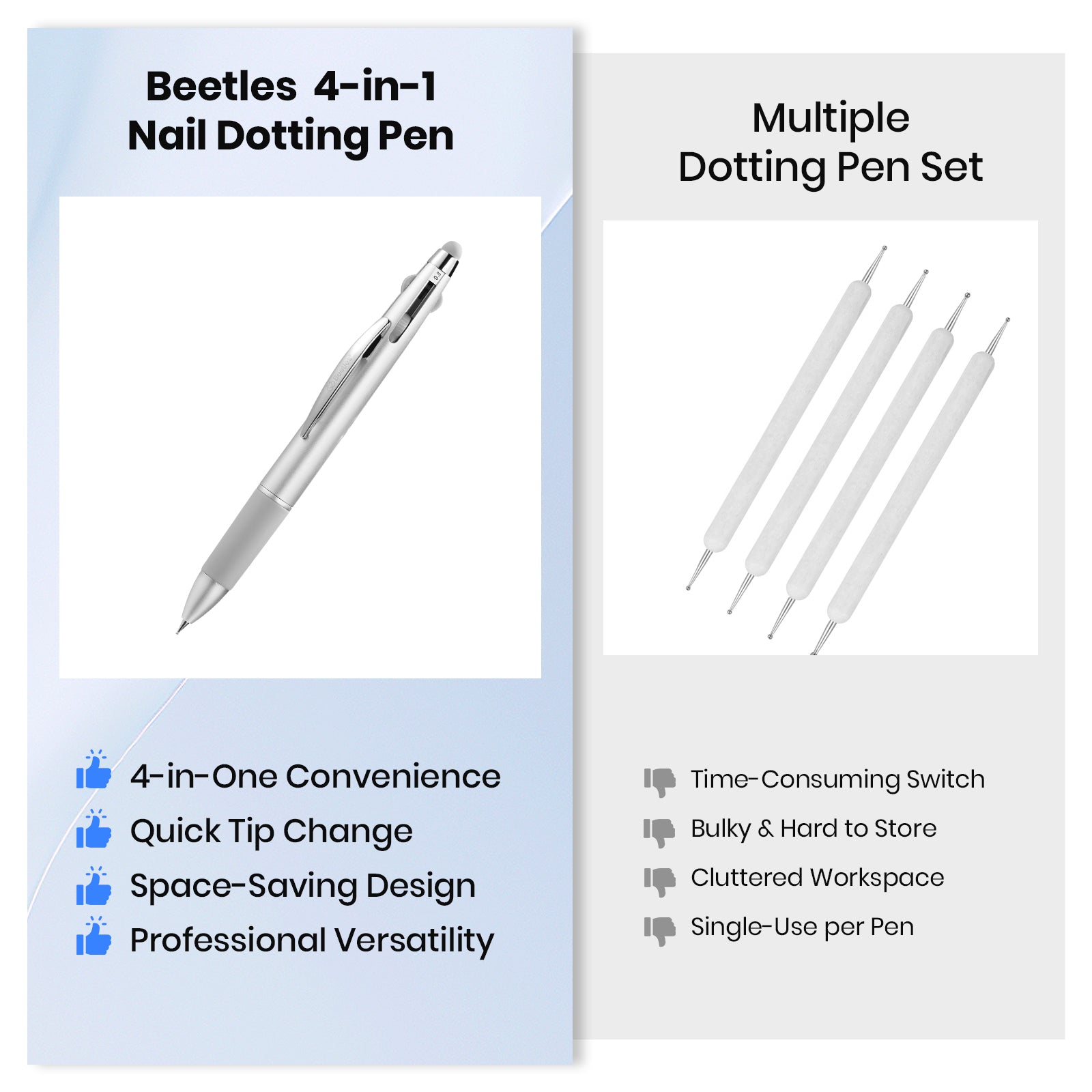 Beetles Stay Shining 4-in-1 Nail Dotting Pen