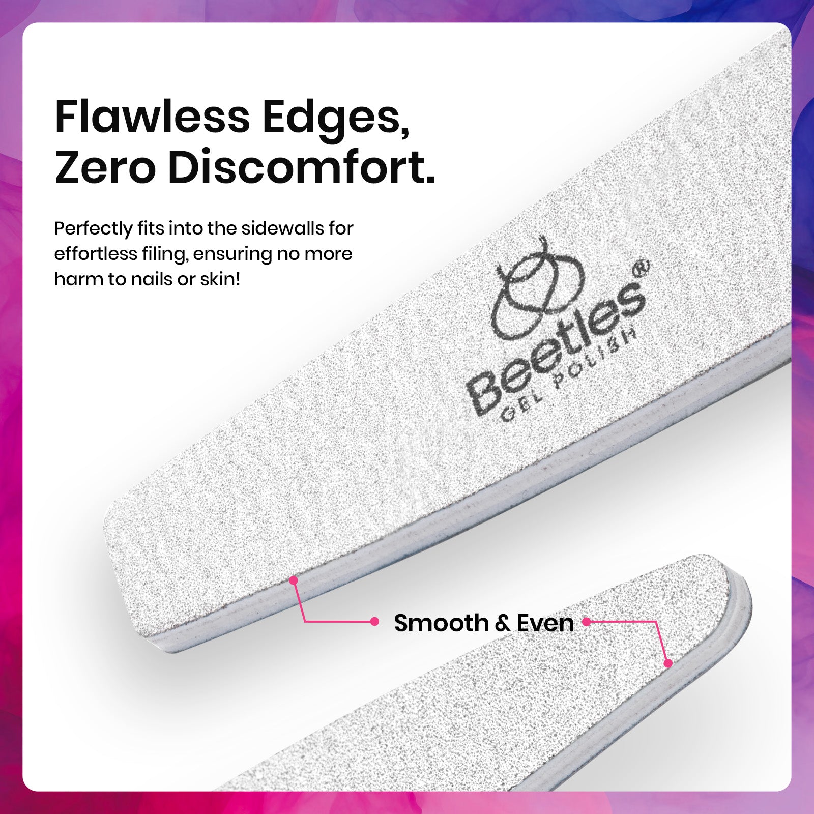 Beetles Stay Shining Professional-Grade Nail File Trio