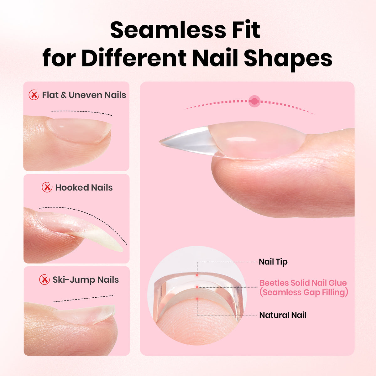Beetles Nail Glue-Solid Nail Glue Gel