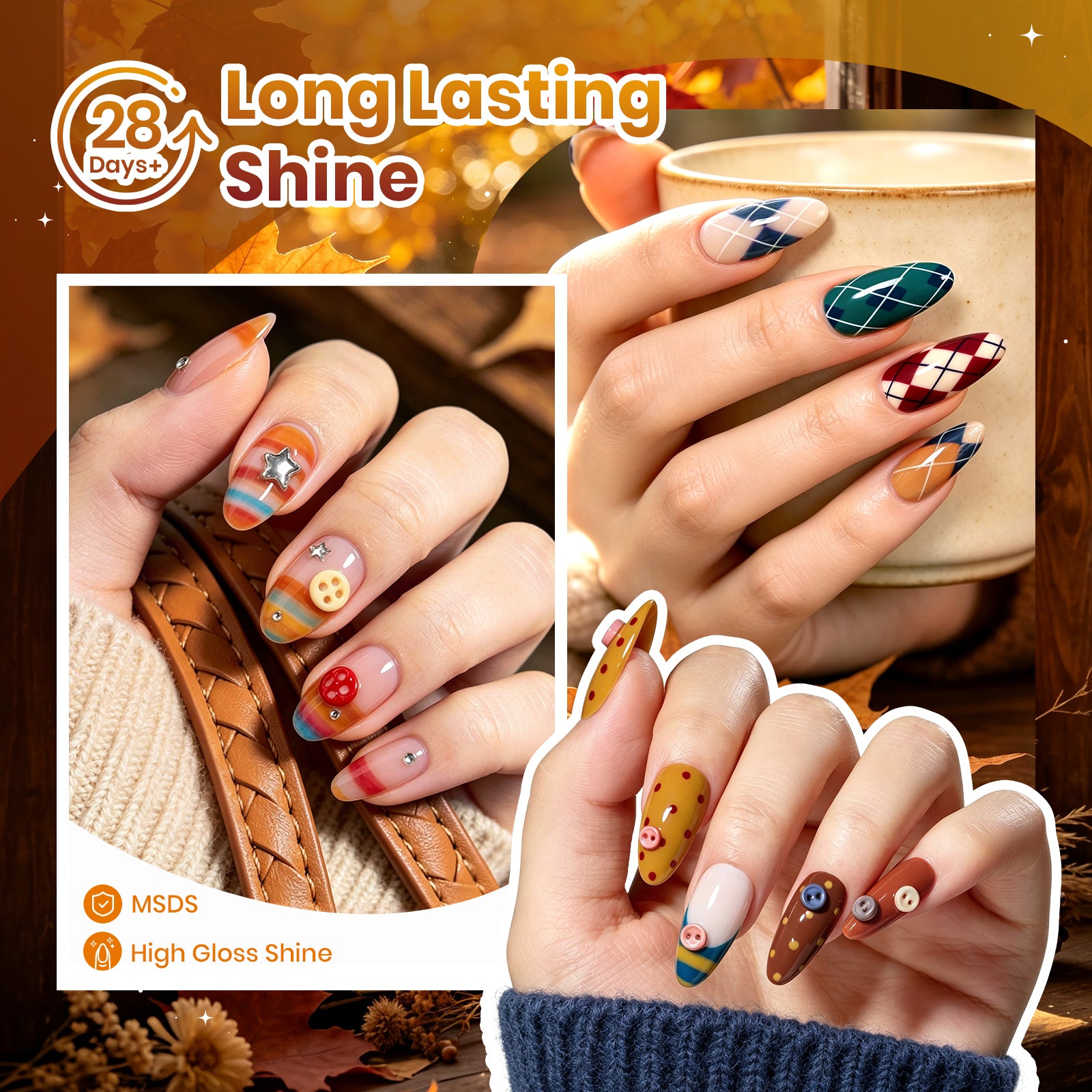 Beetles Fall Nails Season - Vintage Wilds 6 Colors Gel Nail Polish