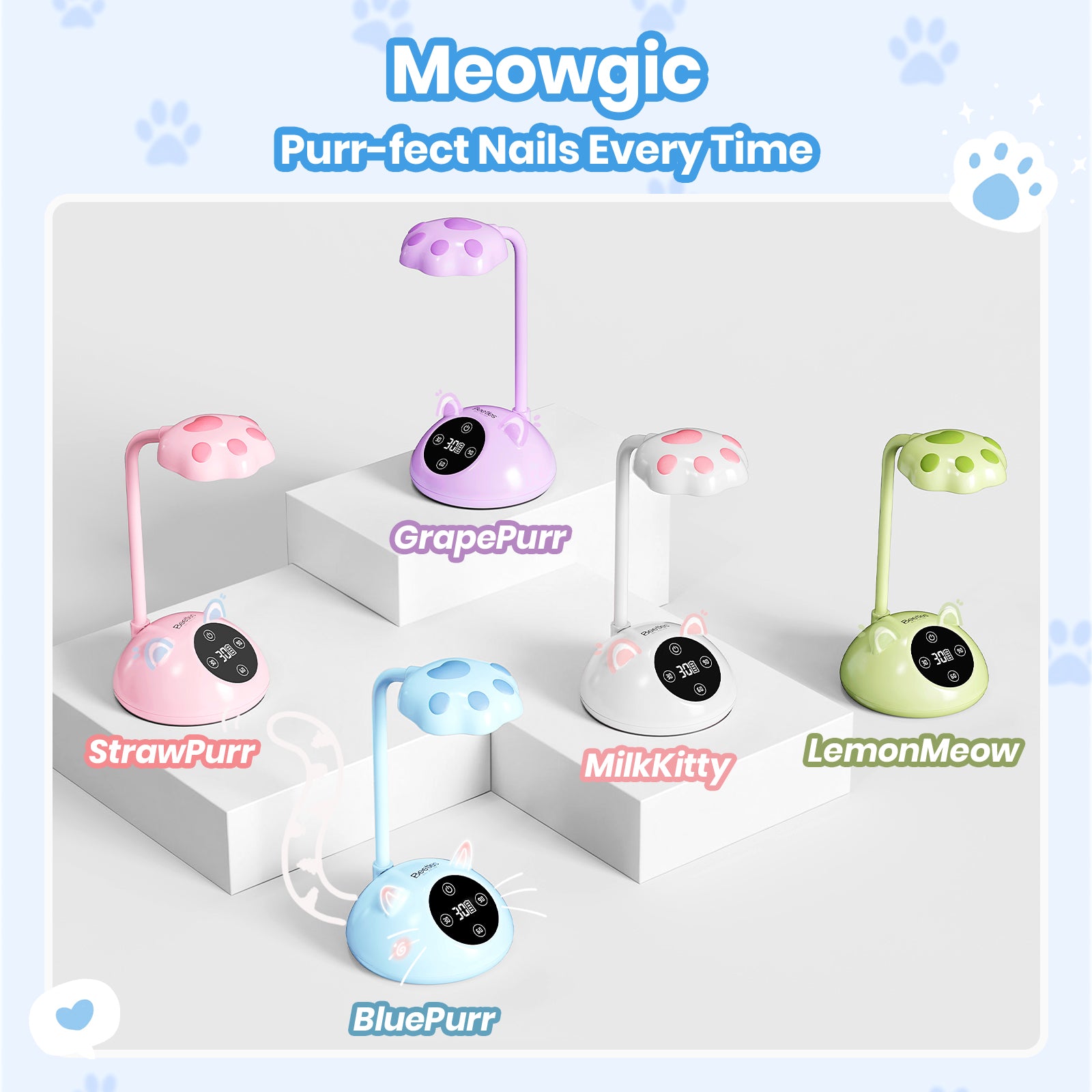 Beetles Stay Shining Meowgic BluePurr Nail Lamp