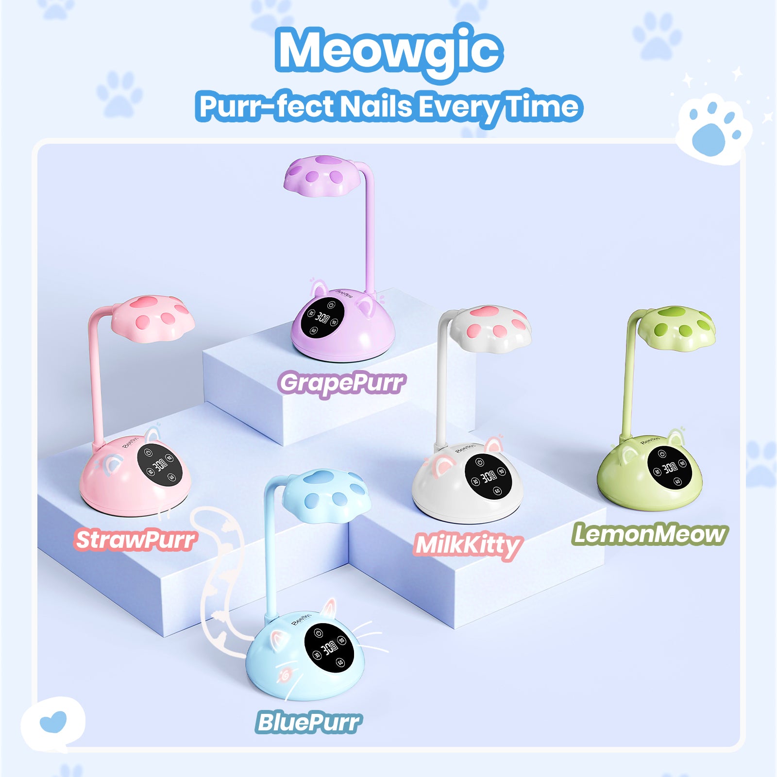 Beetles Stay Shining Meowgic BluePurr Nail Lamp