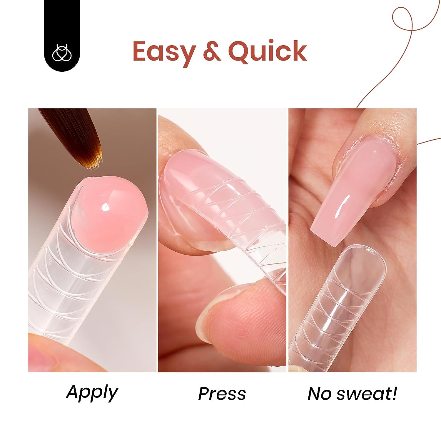 Gentle Treatment - 6 Colors Poly Nail Extension Gel 15g with Uv Light Starter Kit