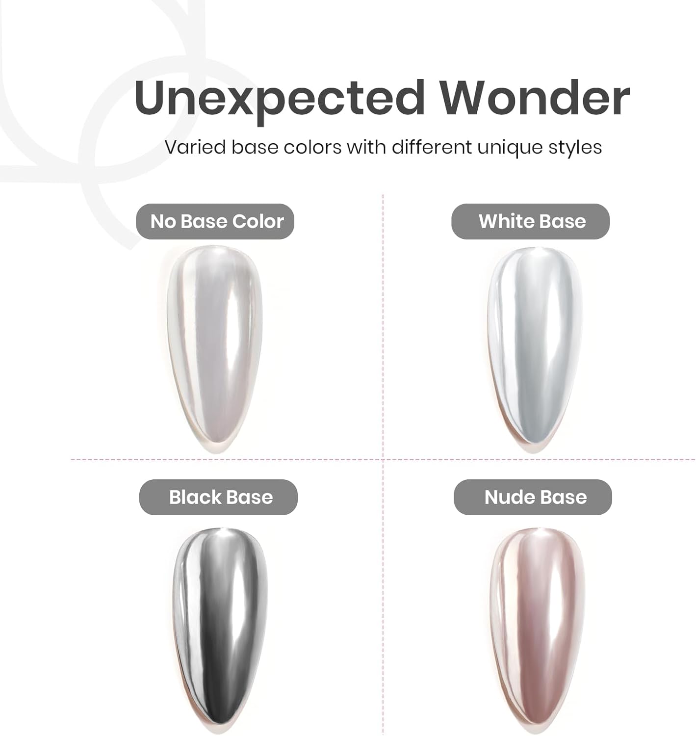 White Pearl  - Chrome Nail Powder
