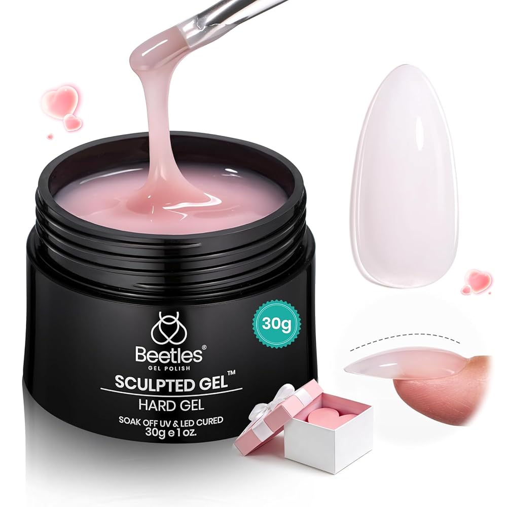 Beetles Builder Gel Nude Pink Sculpted Gel High Hardness