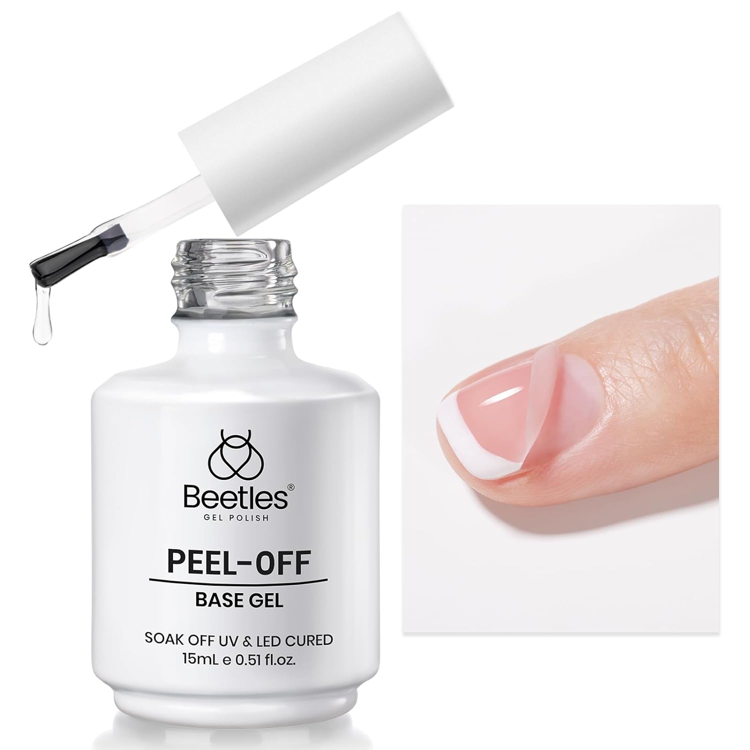 Beetles Peel Off Base Gel | 15ML