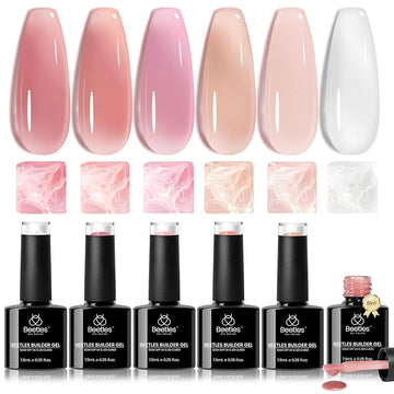 Nude Pink-6 Colors Builder Nail Gel Set