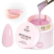Beetles Hard Gel for Nails HEMA-Free, 1 oz 9 in 1 Pink Builder Nail Gel for Sensitive Nails Extension Sculpting & Overlays, for Salon Pros Nail Tech Use Women, UV LED Lamp Cured