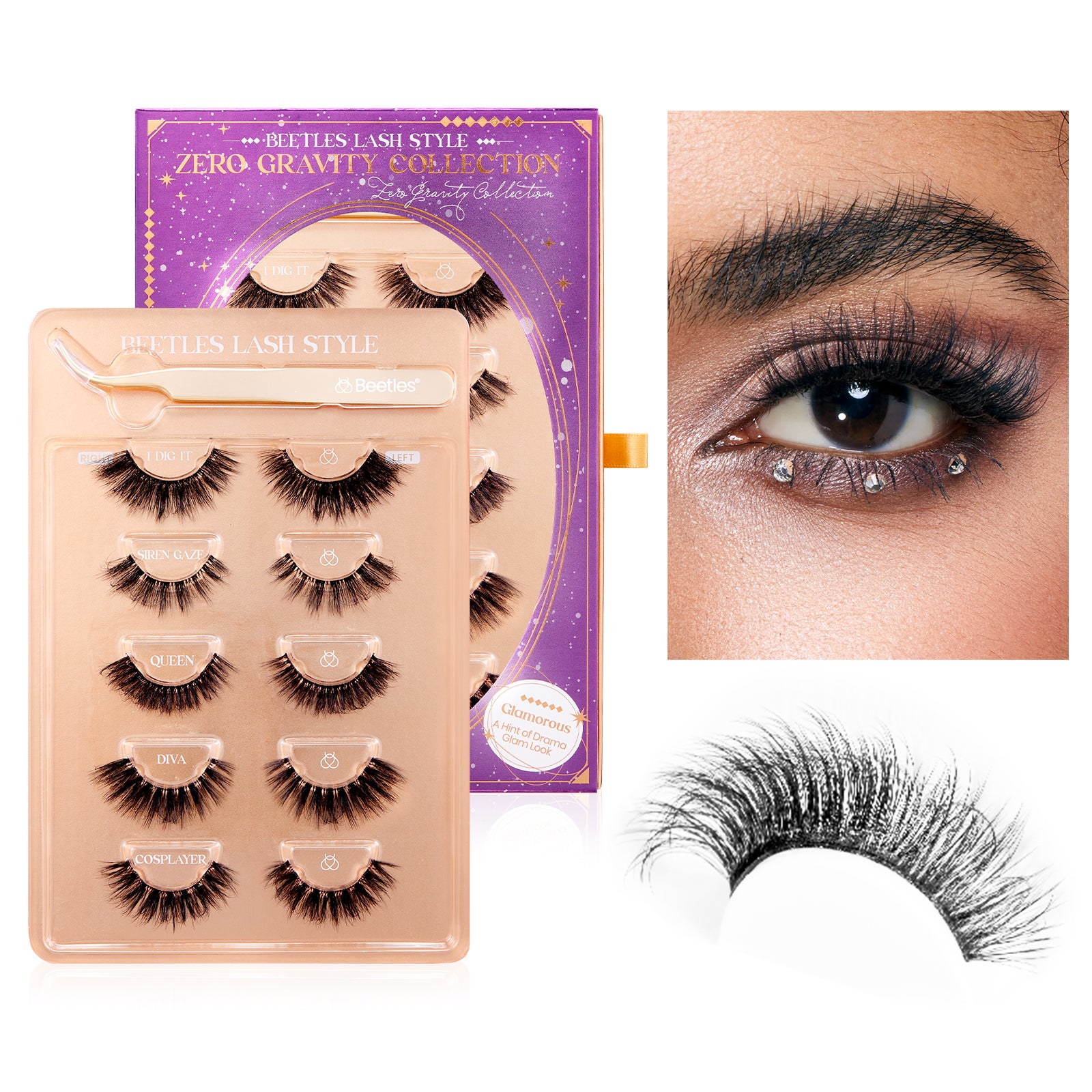 False Eyelash Clusters Kit| Zero Gravity Collection 5 Pairs