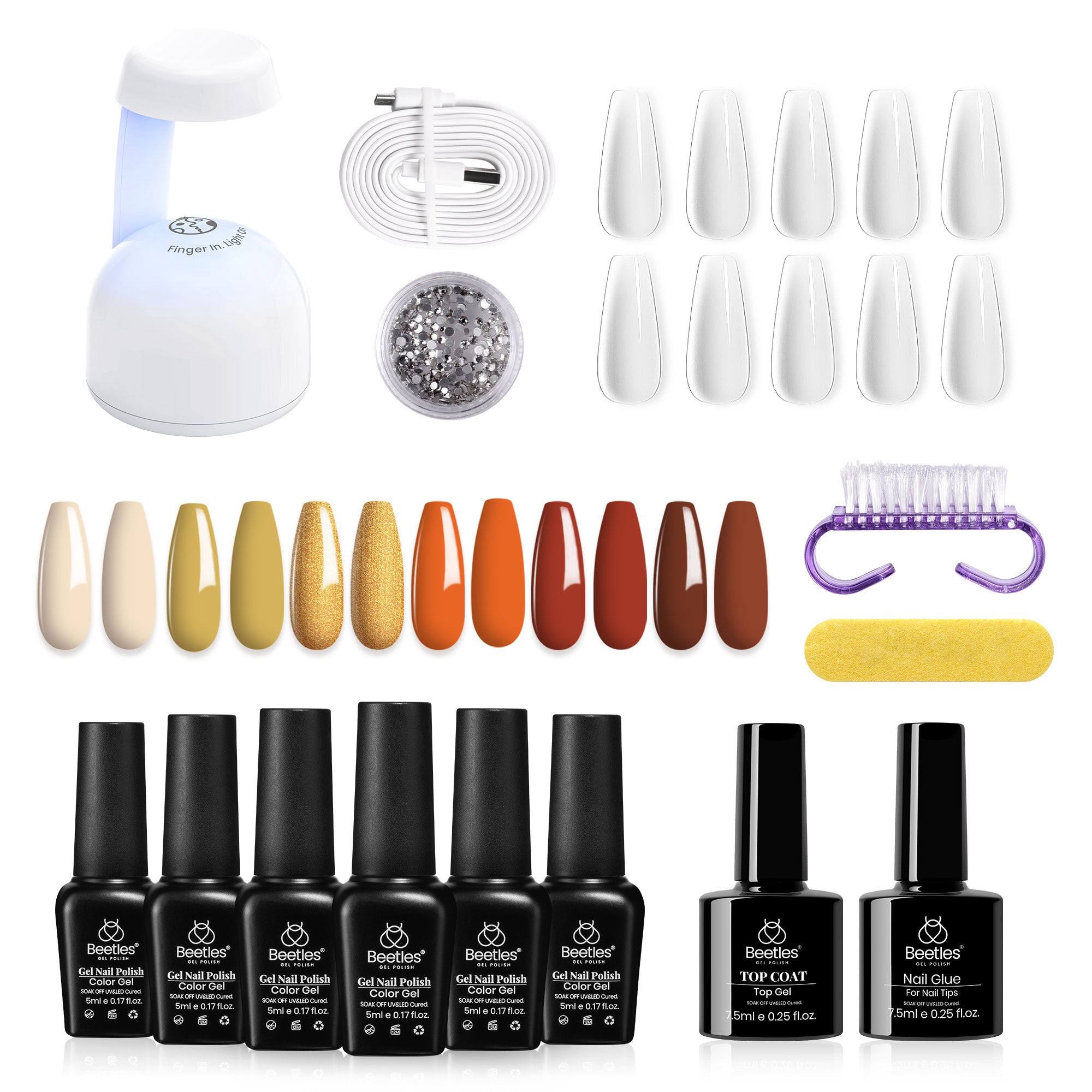 Orange Autumn | Portable 6 Colors All-in-One Starter Kit #093
