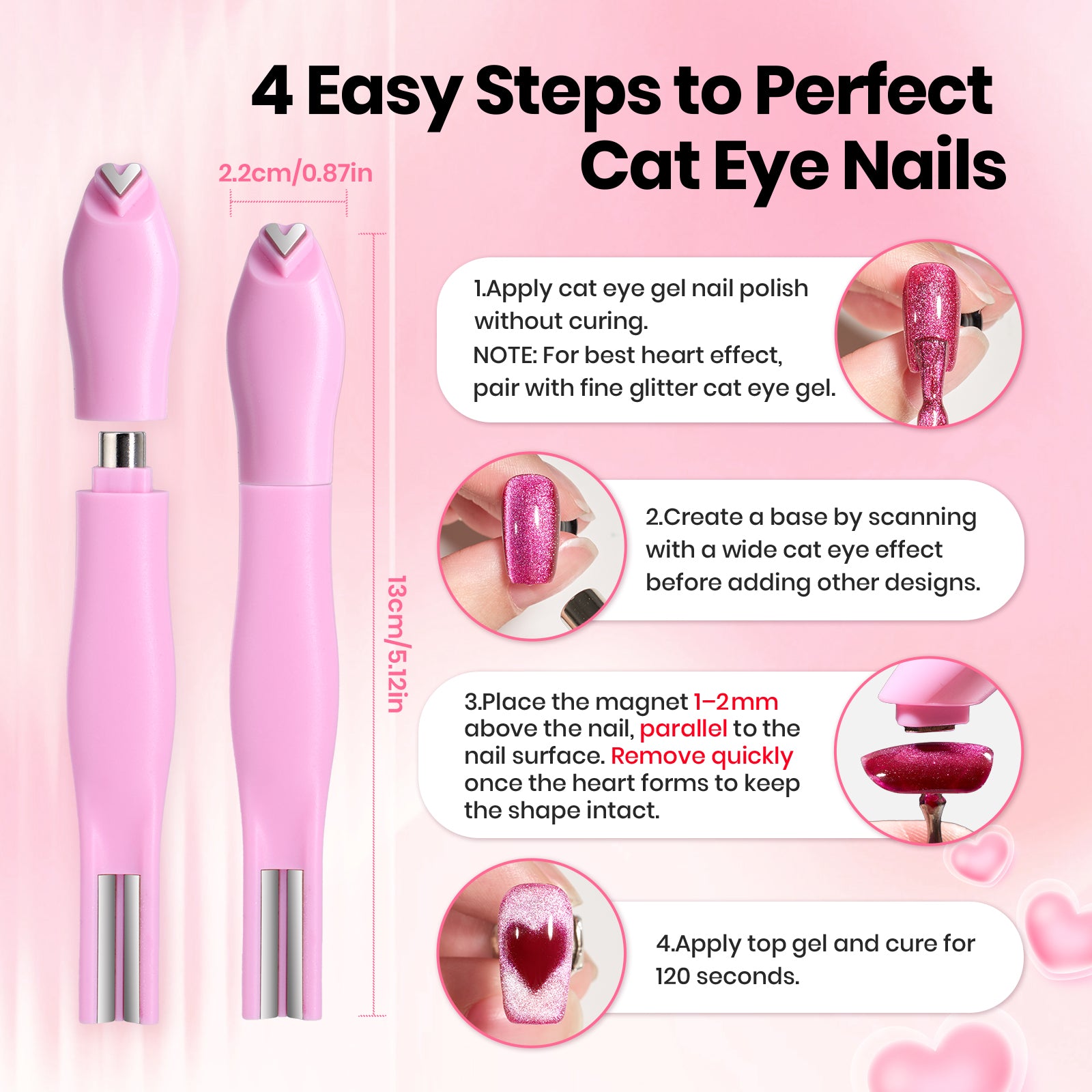 Beetles Pro 3-in-1 Cat Eye Magnet for Nails